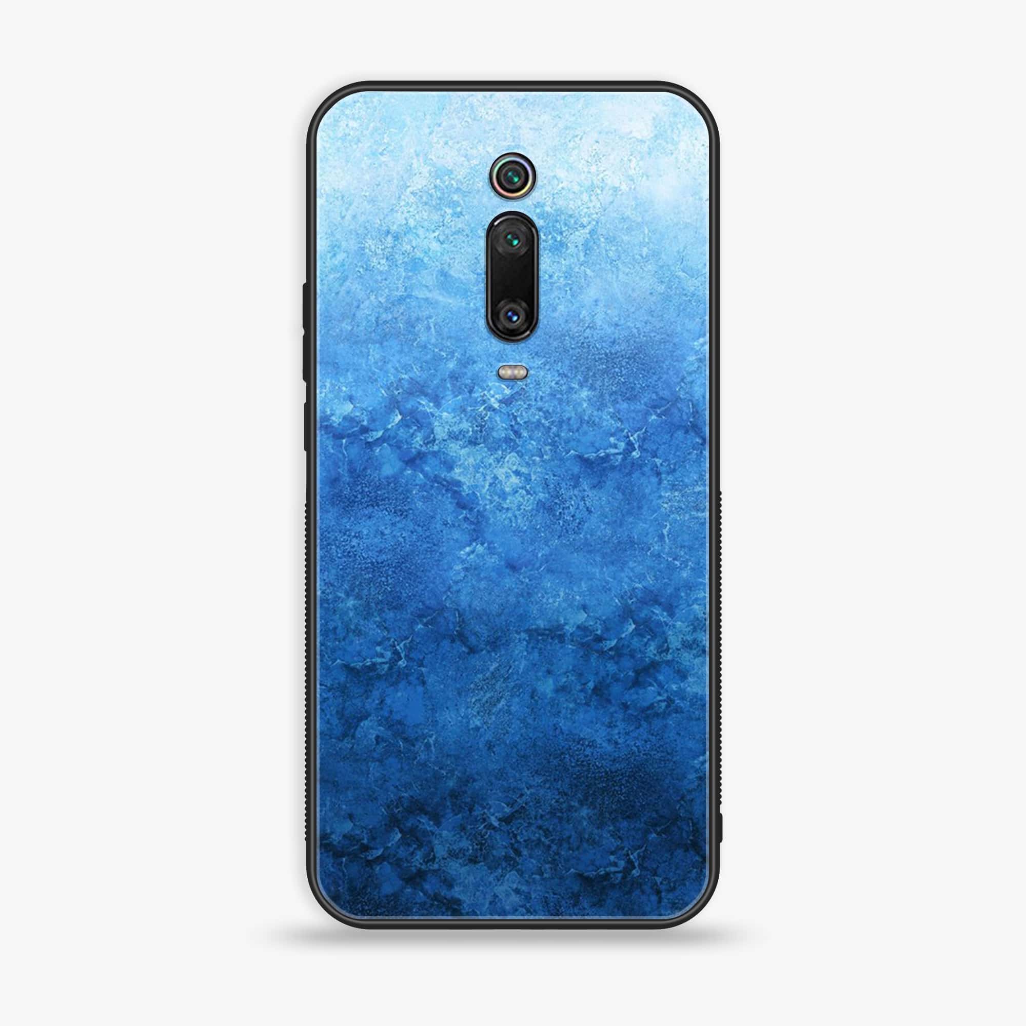 Xiaomi Mi 9T Pro - Blue Marble Series - Premium Printed Glass soft Bumper shock Proof Case