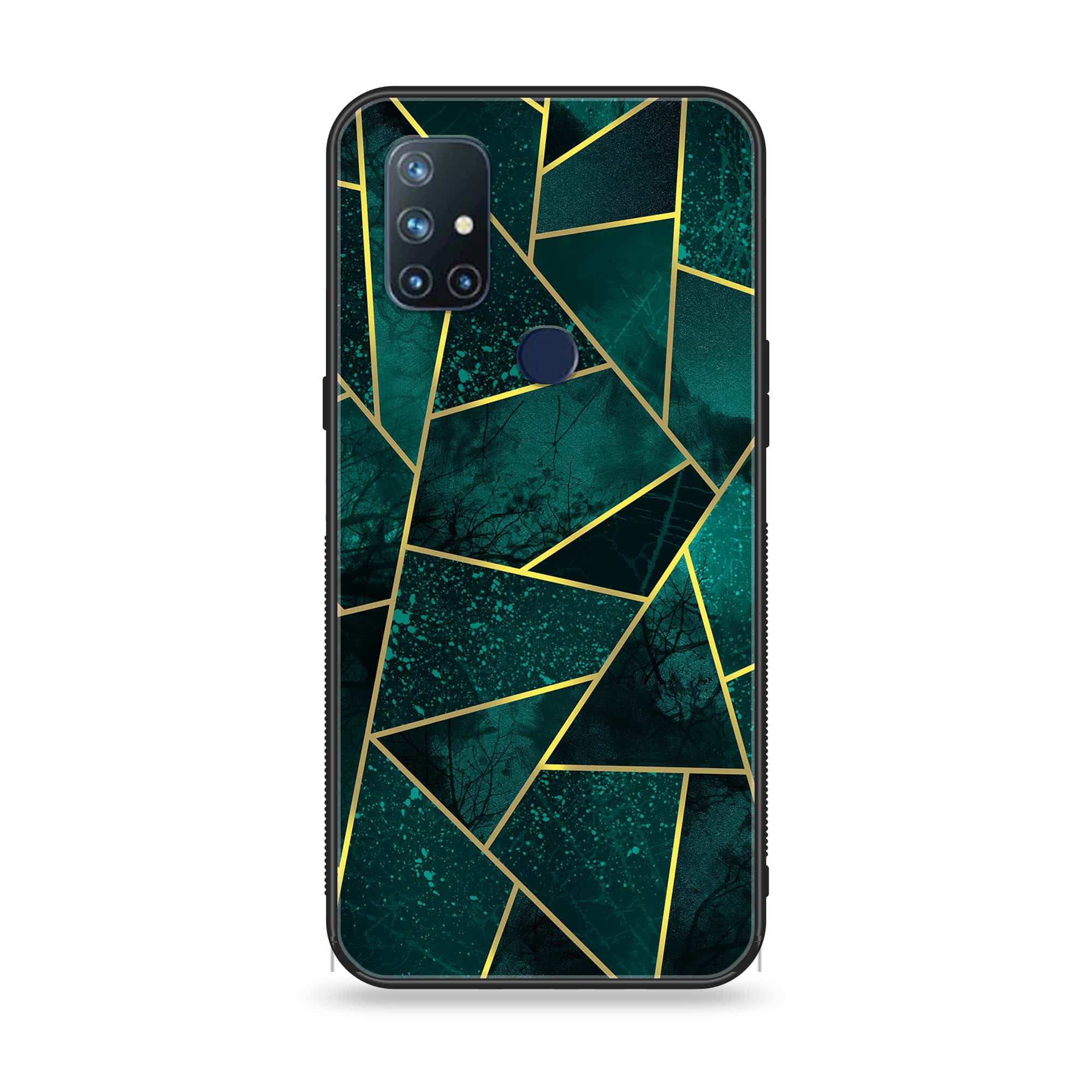 OnePlus Nord N10 - Geometric Marble Design 9 - Premium Metal Printed soft Bumper Shock Proof Case CS-19795