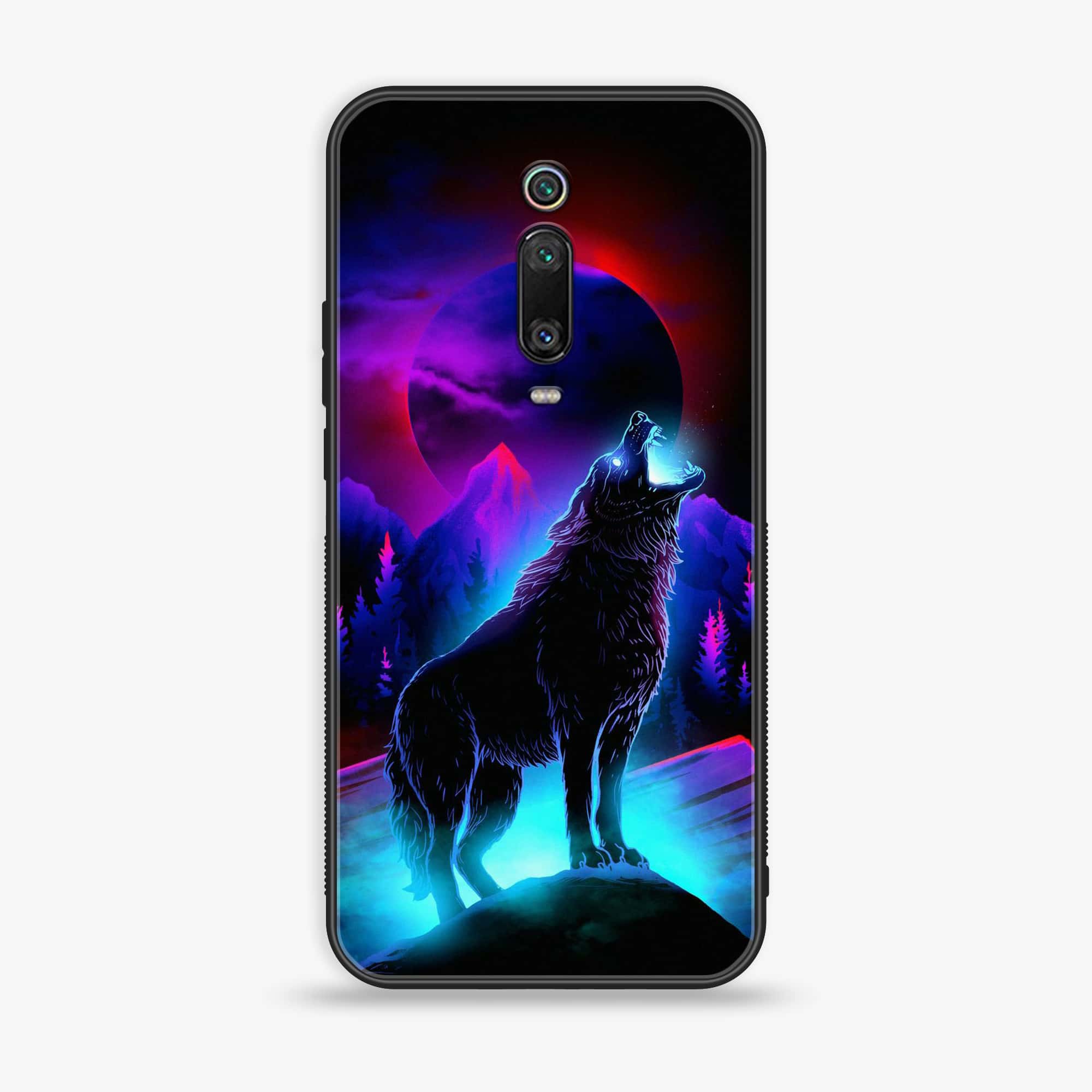 Xiaomi Mi 9T - Wolf Series - Premium Printed Glass soft Bumper shock Proof Case