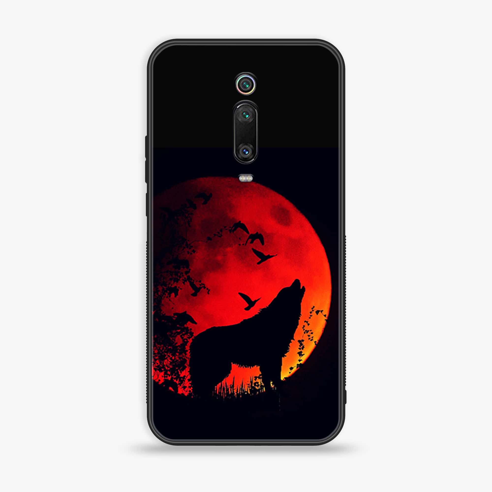 Xiaomi Mi 9T - Wolf Series - Premium Printed Glass soft Bumper shock Proof Case