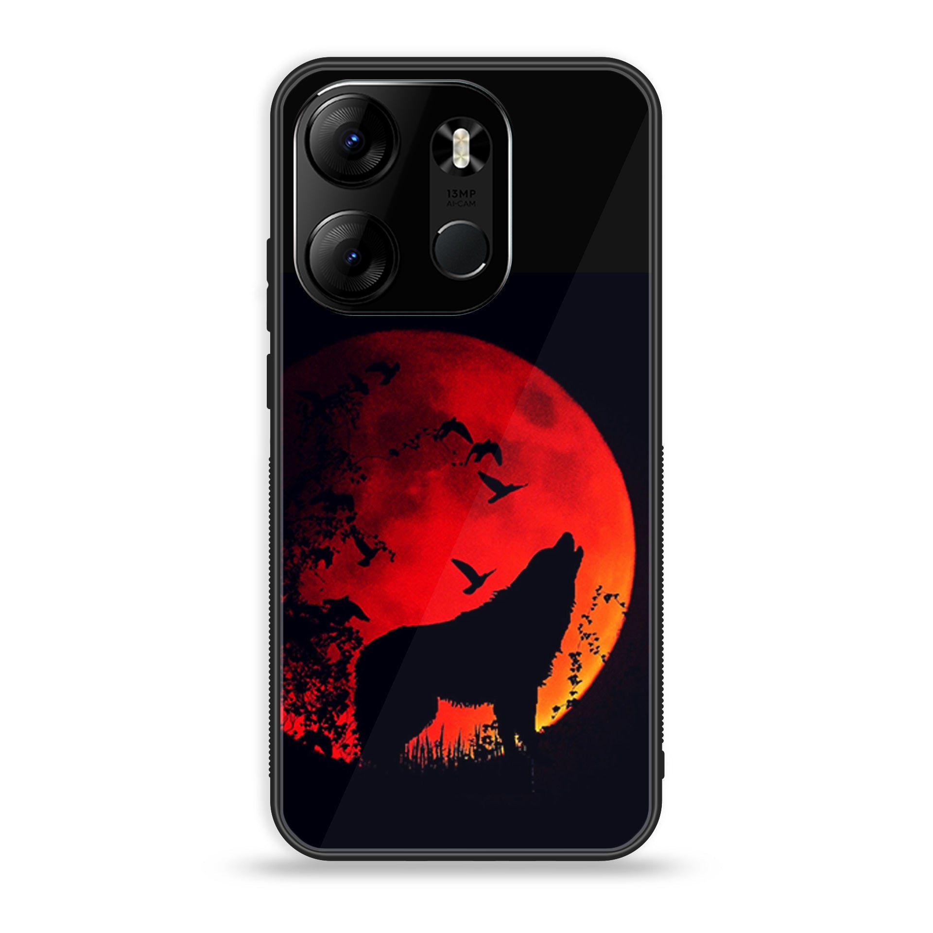 OnePlus Nord N10-Wolf Series - Premium Printed Glass soft Bumper shock Proof Case