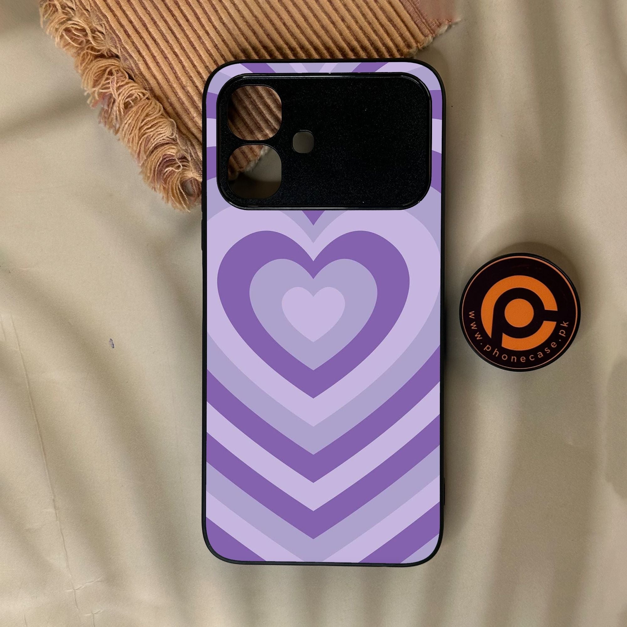 Infinix Smart 20 - Heartbeat Design 8 - Premium Metal Printed Soft Bumper Shock Proof Case