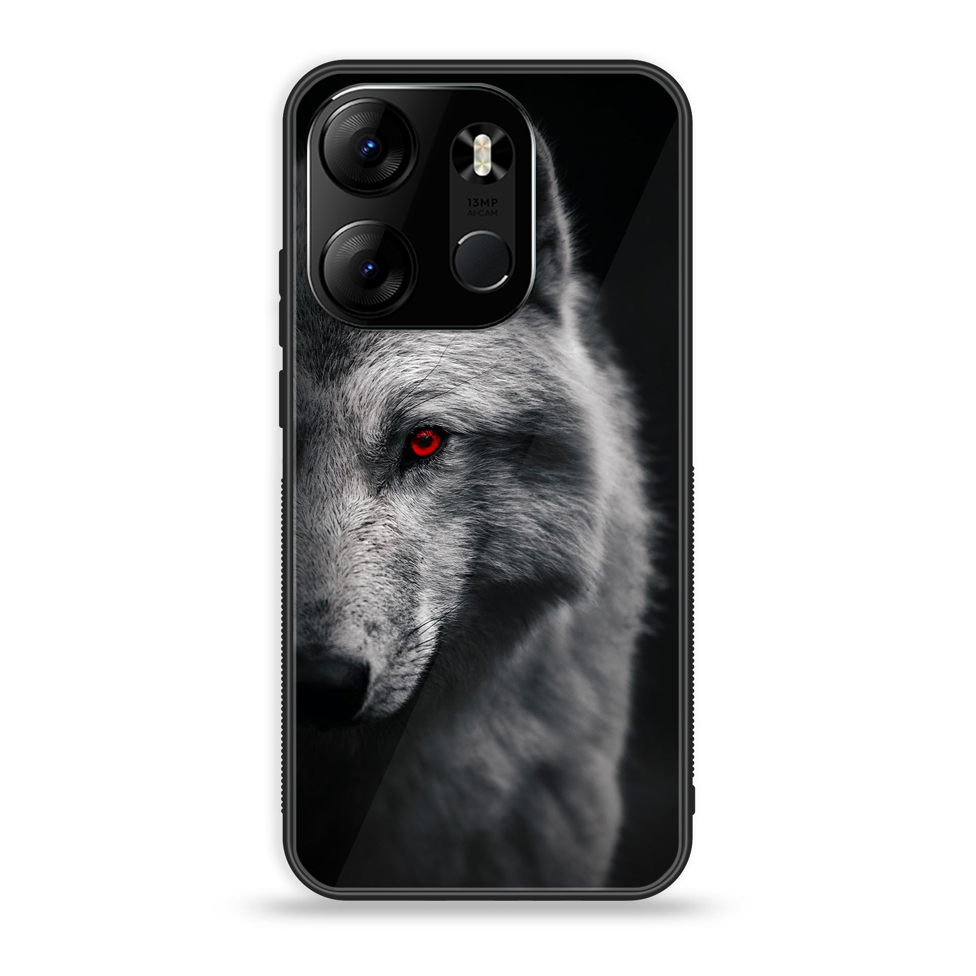 OnePlus Nord N10-Wolf Series - Premium Printed Glass soft Bumper shock Proof Case