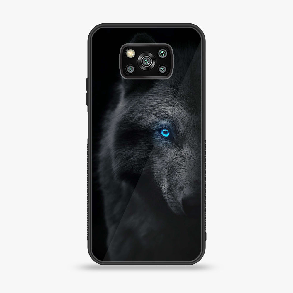 Xiaomi Poco X3 - Wolf Series - Premium Printed Glass soft Bumper shock Proof Case