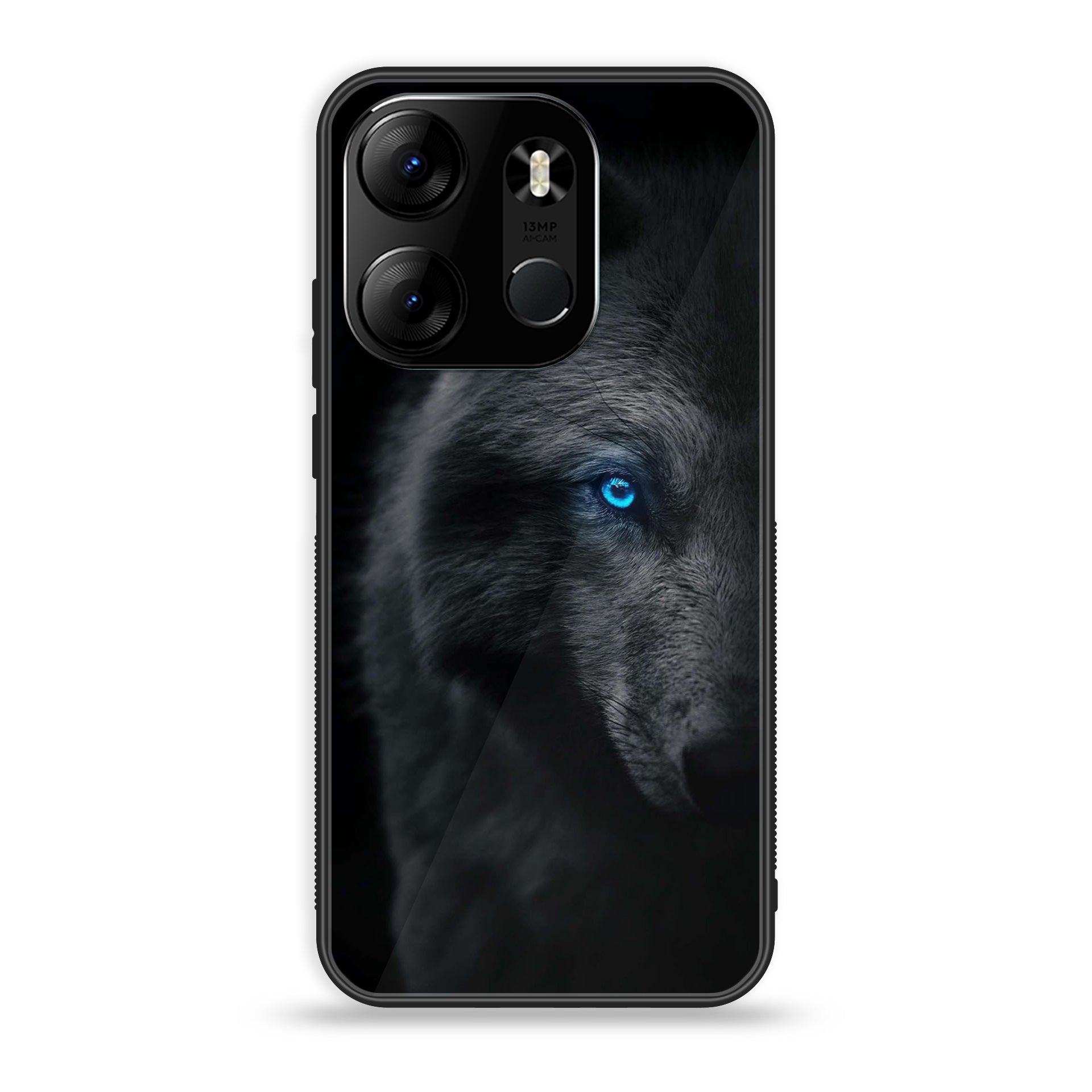OnePlus Nord N10-Wolf Series - Premium Printed Glass soft Bumper shock Proof Case