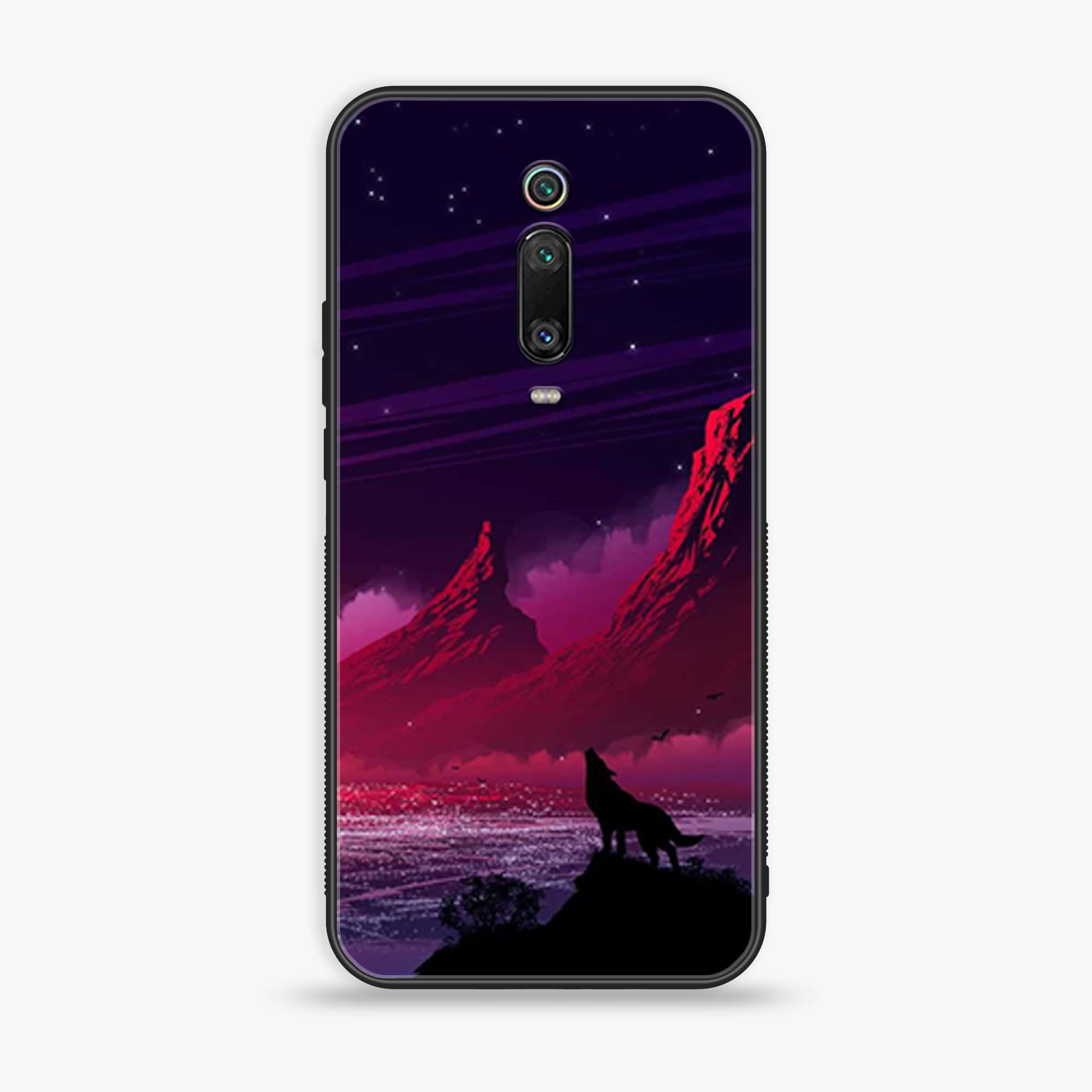 Xiaomi Mi 9T - Wolf Series - Premium Printed Glass soft Bumper shock Proof Case