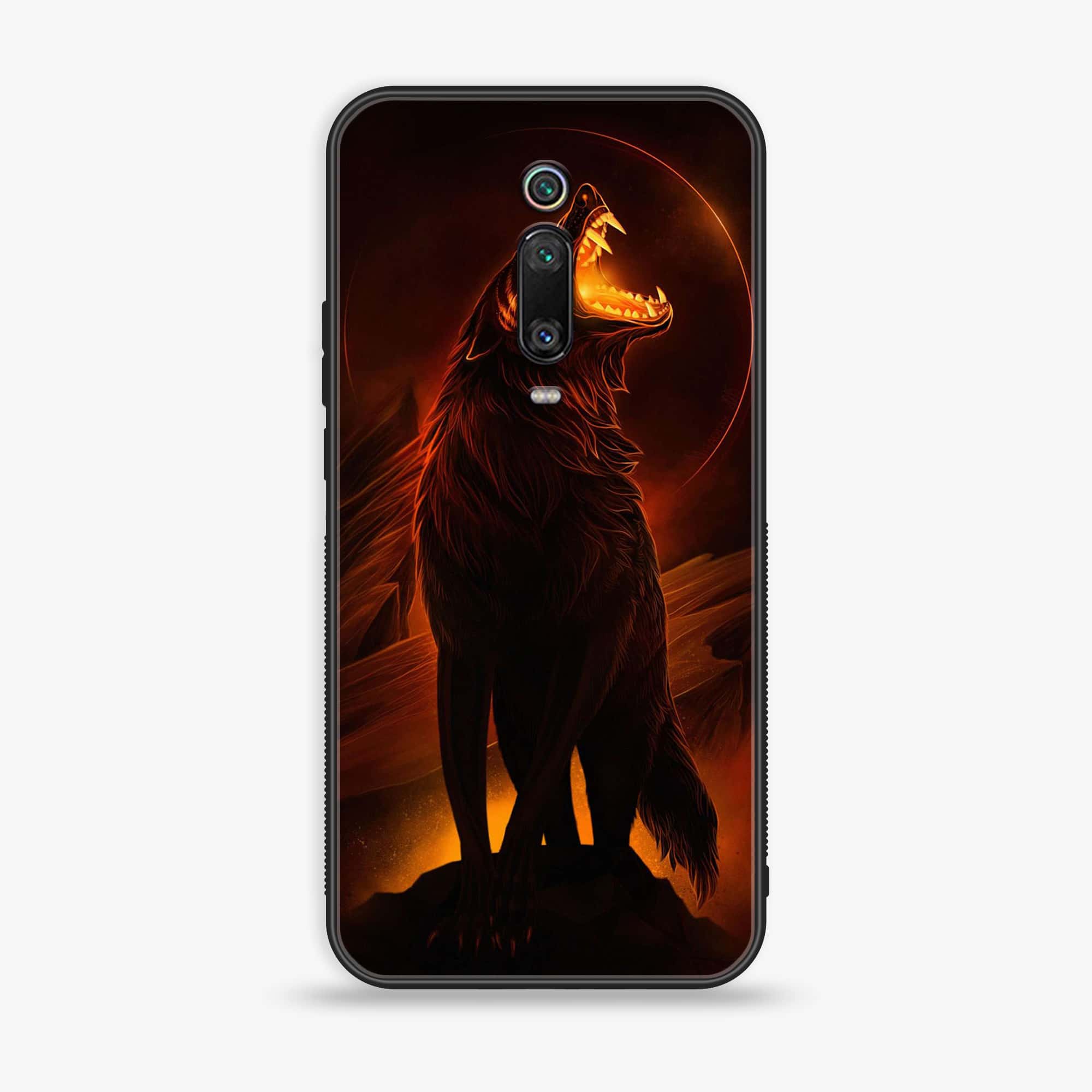 Xiaomi Mi 9T - Wolf Series - Premium Printed Glass soft Bumper shock Proof Case