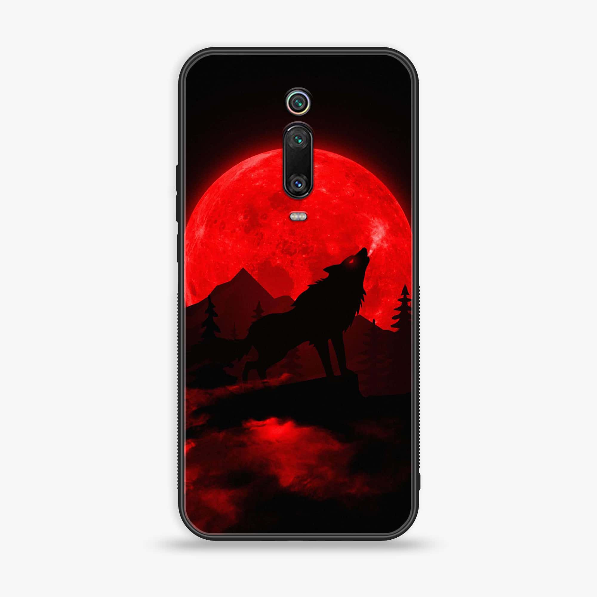 Xiaomi Mi 9T - Wolf Series - Premium Printed Glass soft Bumper shock Proof Case