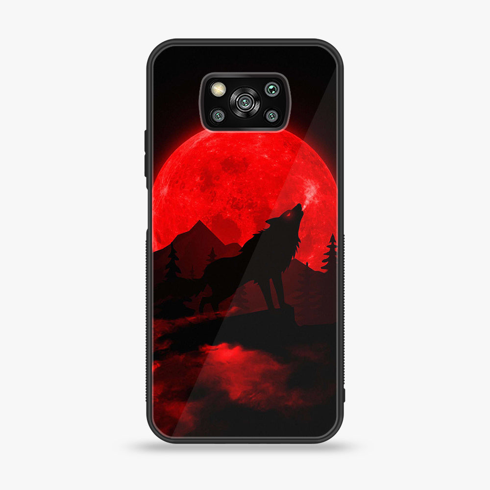 Xiaomi Poco X3 - Wolf Series - Premium Printed Glass soft Bumper shock Proof Case
