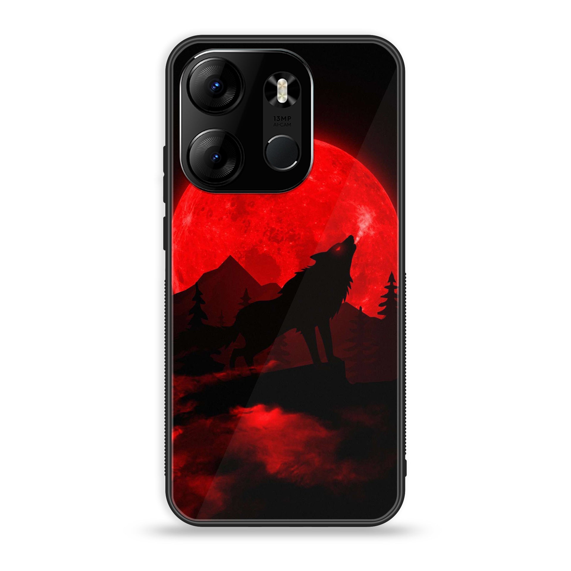 OnePlus Nord N10-Wolf Series - Premium Printed Glass soft Bumper shock Proof Case