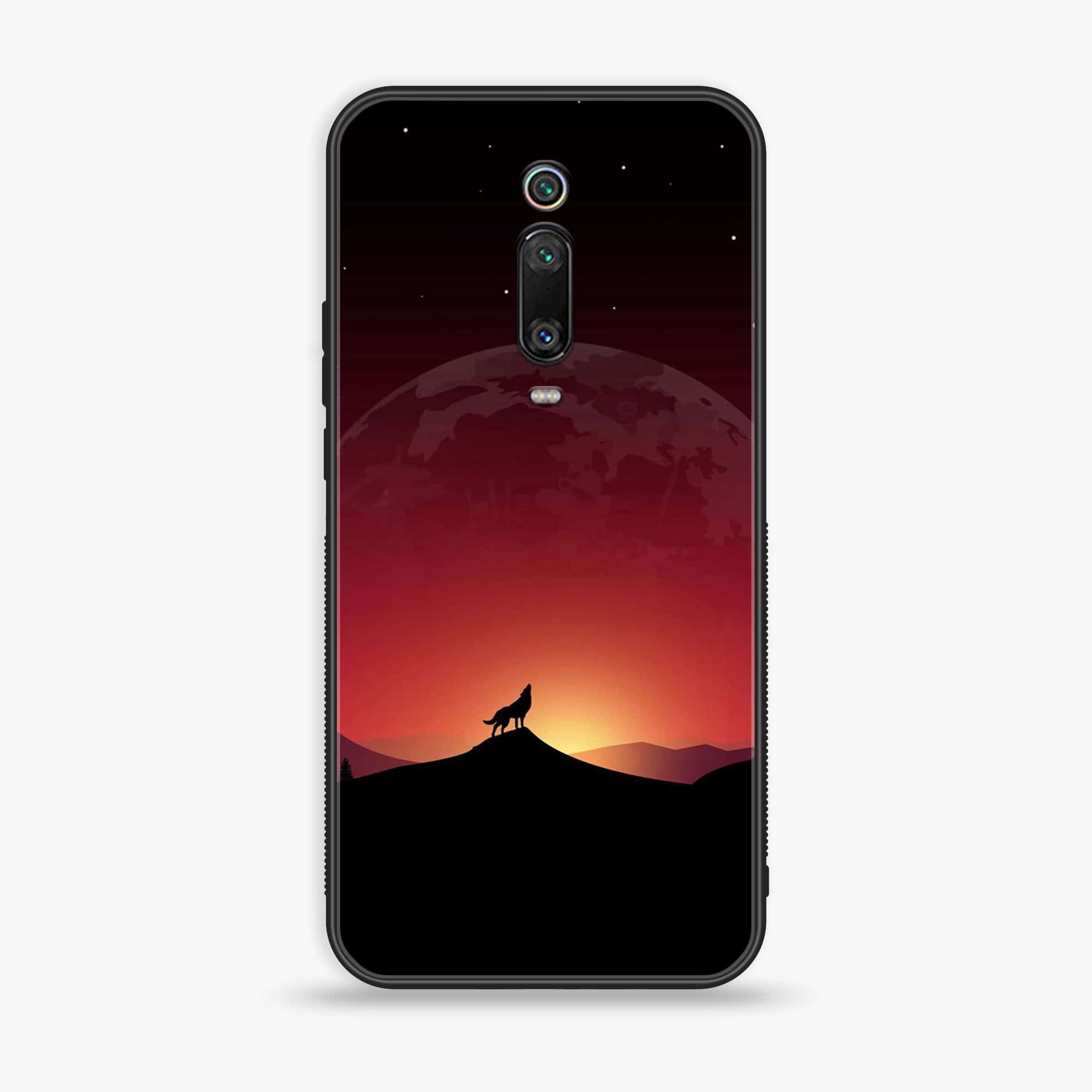 Xiaomi Mi 9T - Wolf Series - Premium Printed Glass soft Bumper shock Proof Case