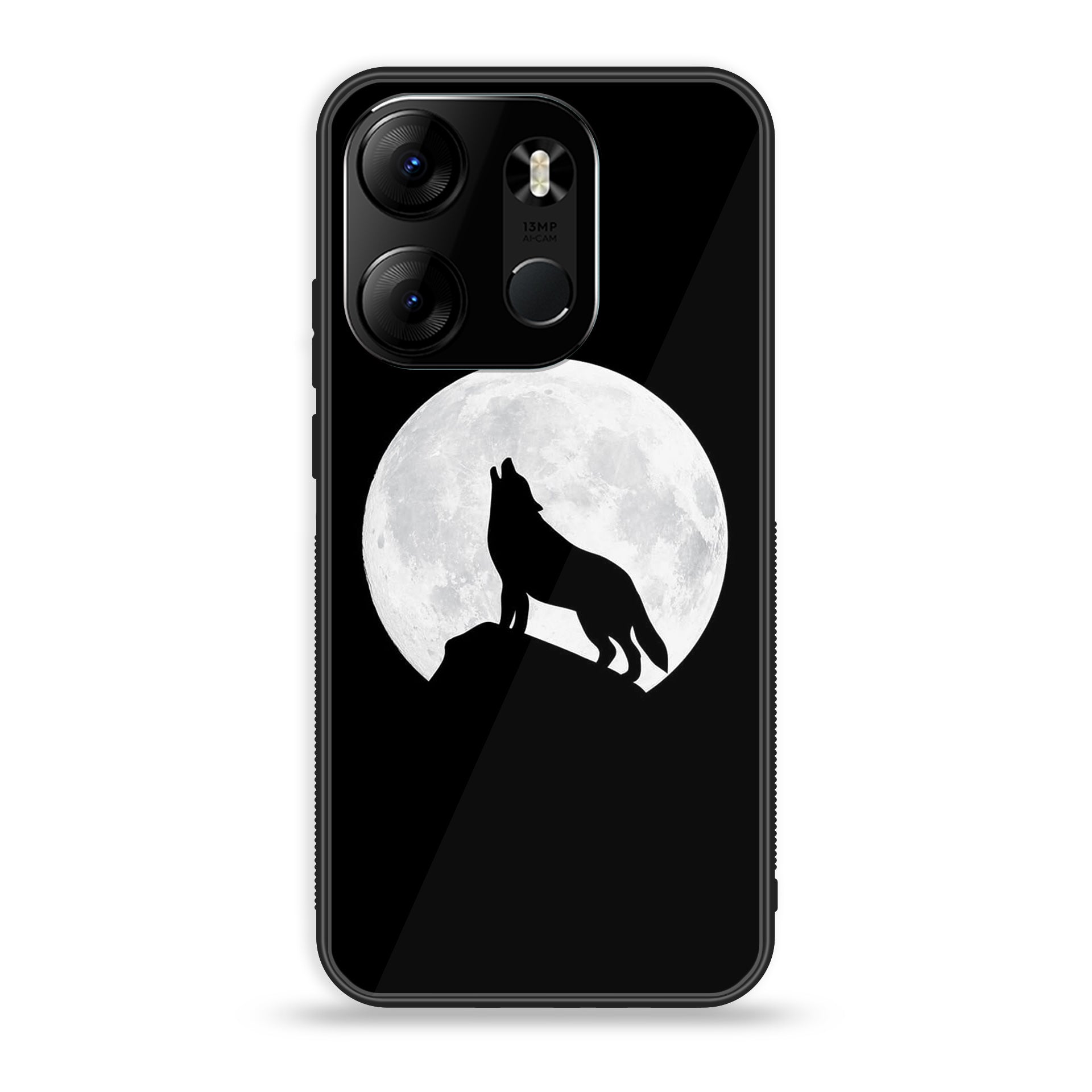 OnePlus Nord N10-Wolf Series - Premium Printed Glass soft Bumper shock Proof Case