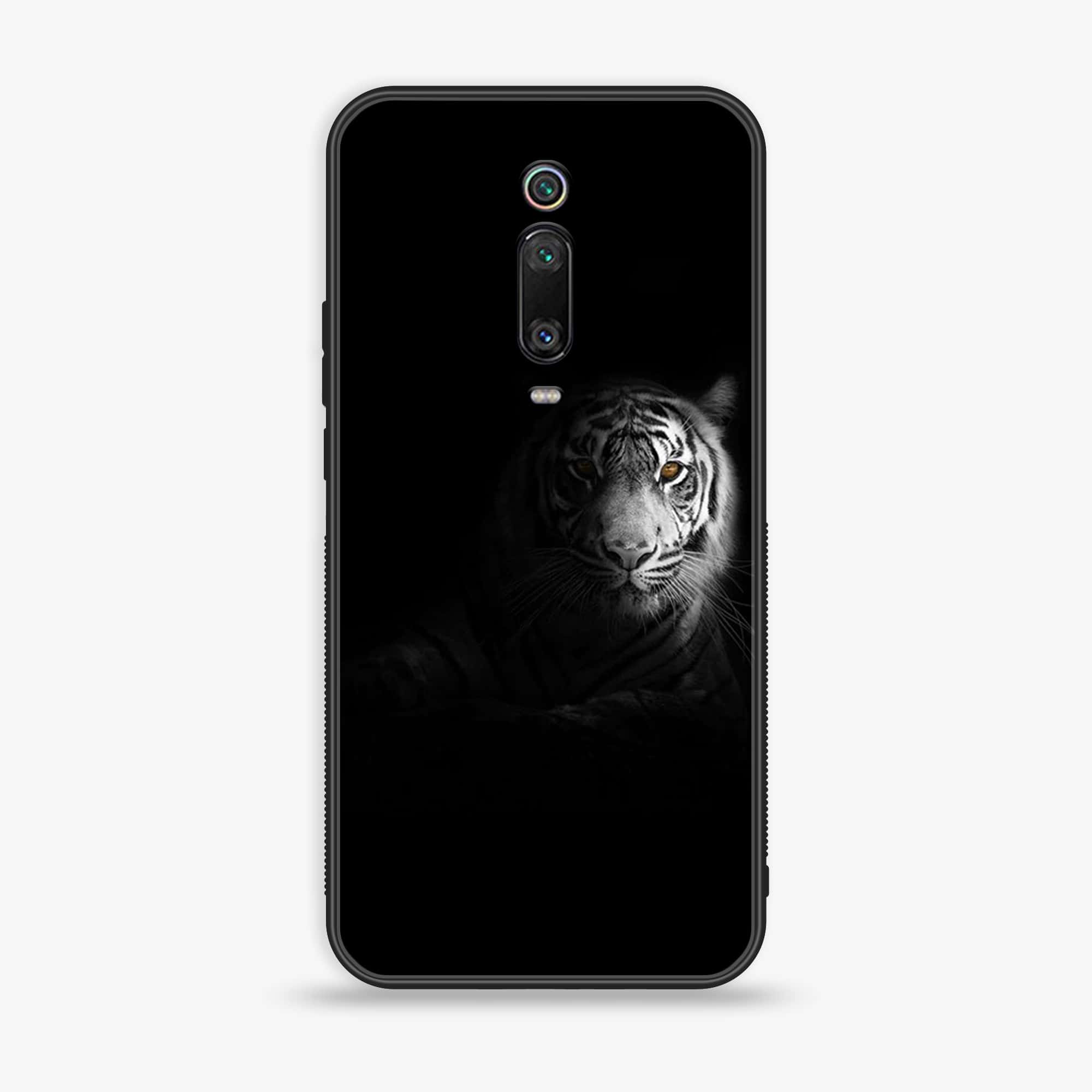 Xiaomi Mi 9T Pro - Tiger Art Series - Premium Printed Glass soft Bumper shock Proof Case