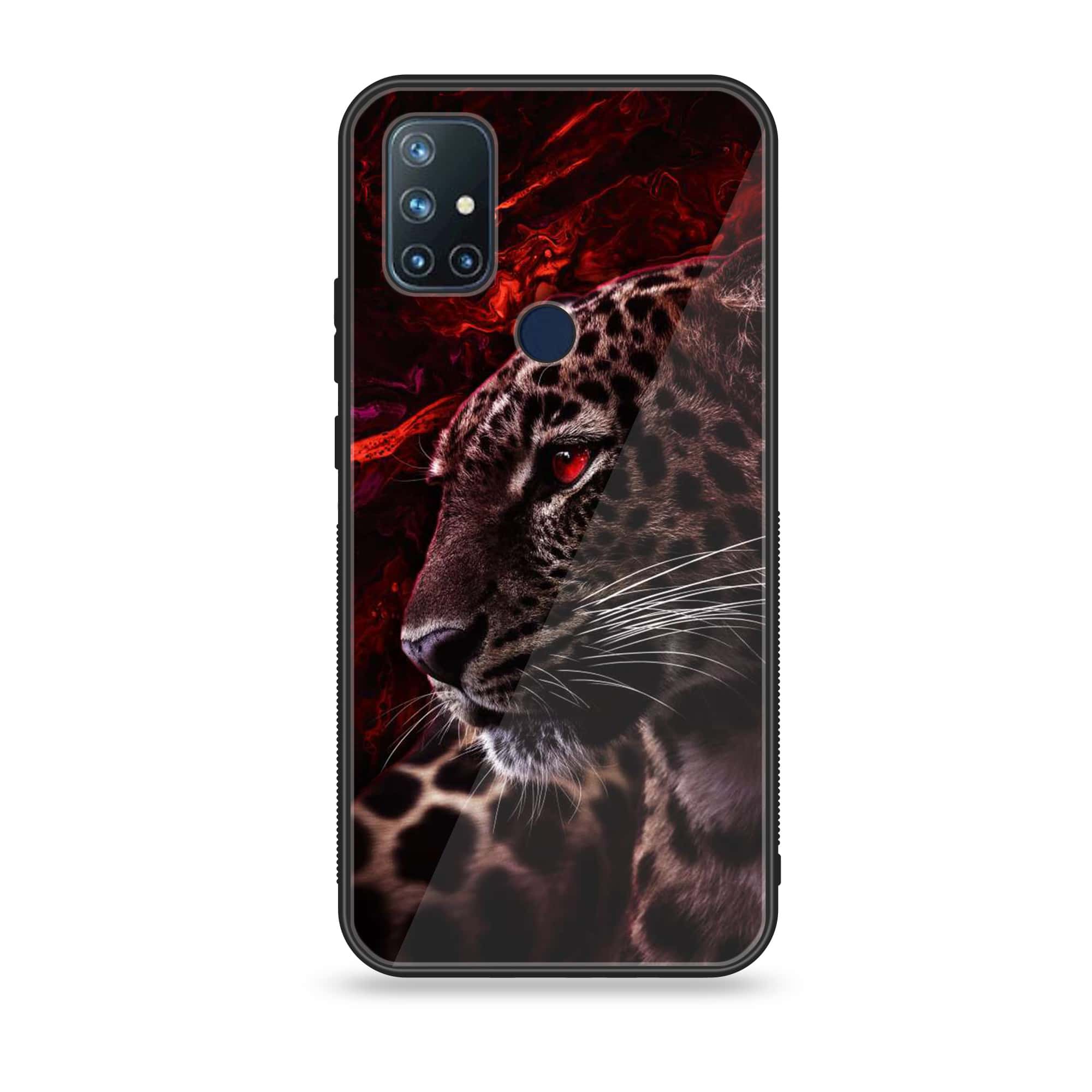 OnePlus Nord N10 -Tiger Art Series - Premium Printed Glass soft Bumper shock Proof Case