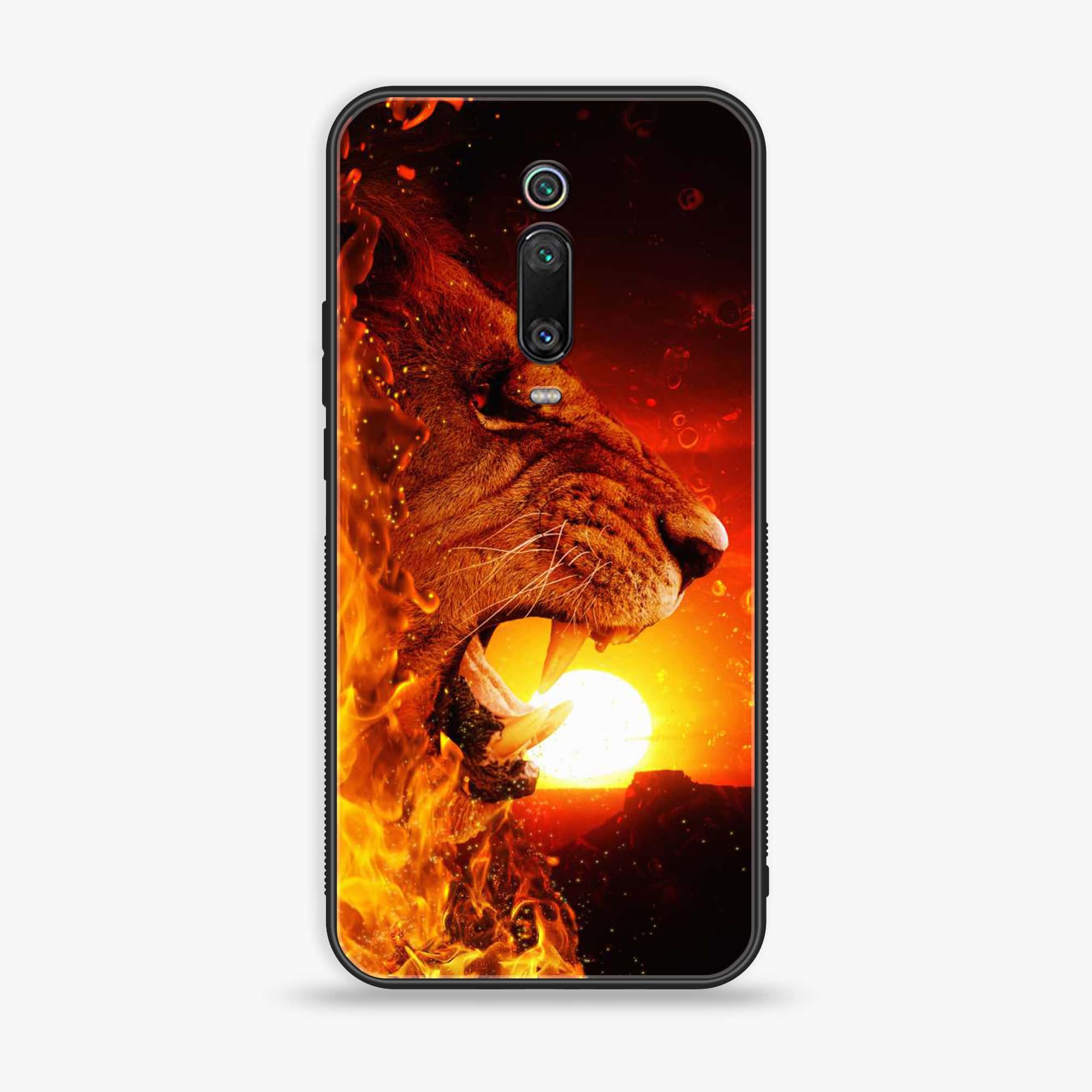 Xiaomi Mi 9T Pro - Tiger Art Series - Premium Printed Glass soft Bumper shock Proof Case