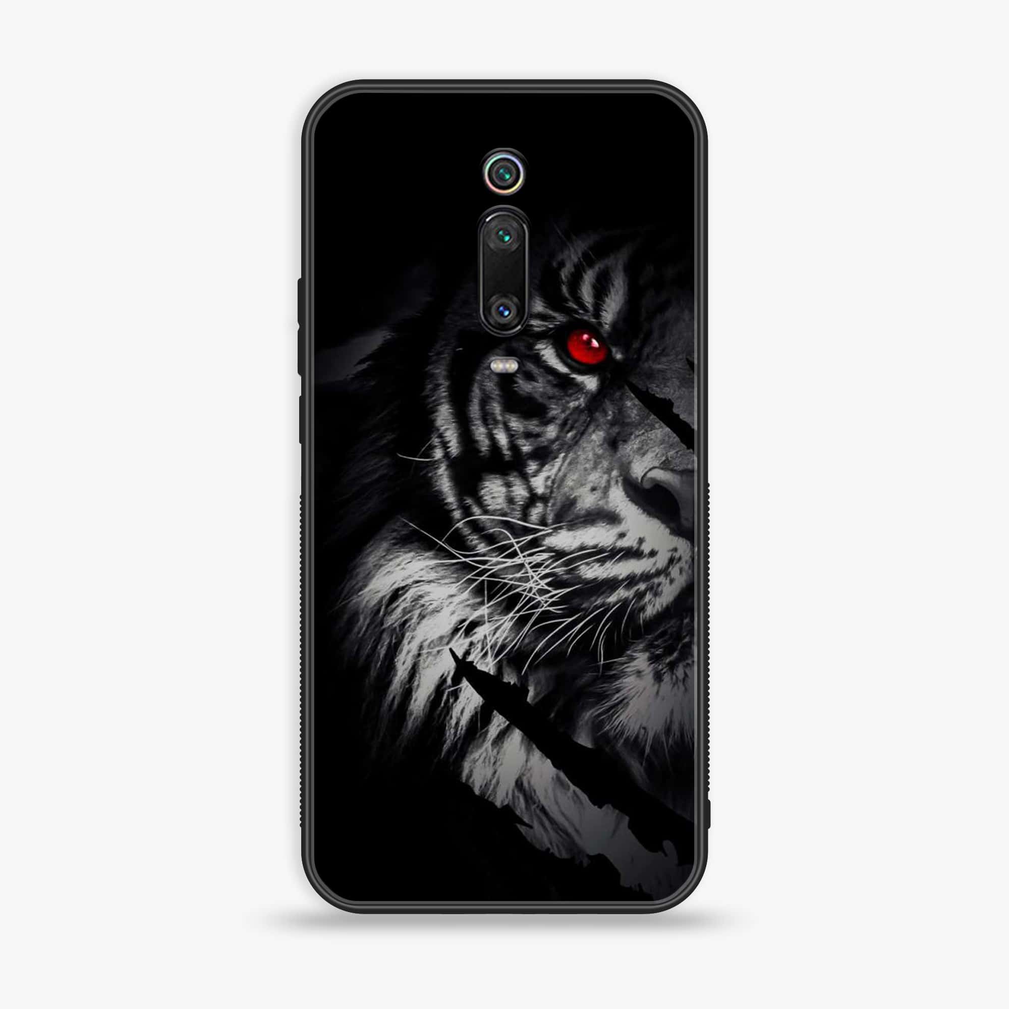 Xiaomi Mi 9T Pro - Tiger Art Series - Premium Printed Glass soft Bumper shock Proof Case