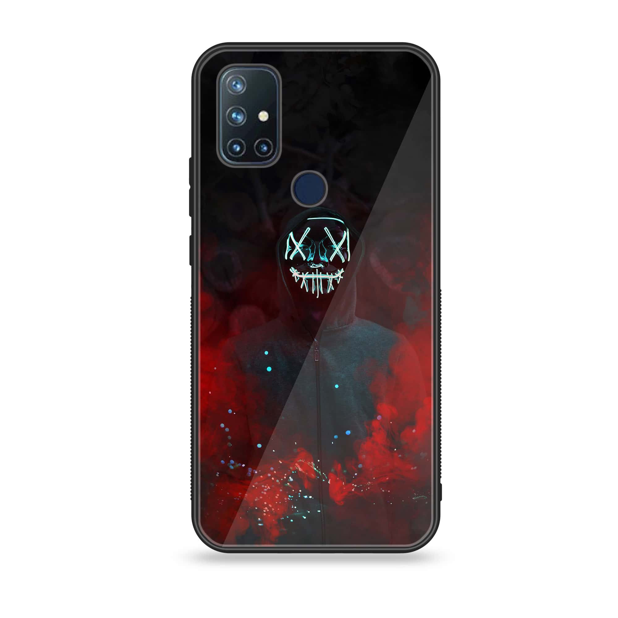 OnePlus Nord N10 -Anonymous 2.0 Series - Premium Printed Glass soft Bumper shock Proof Case