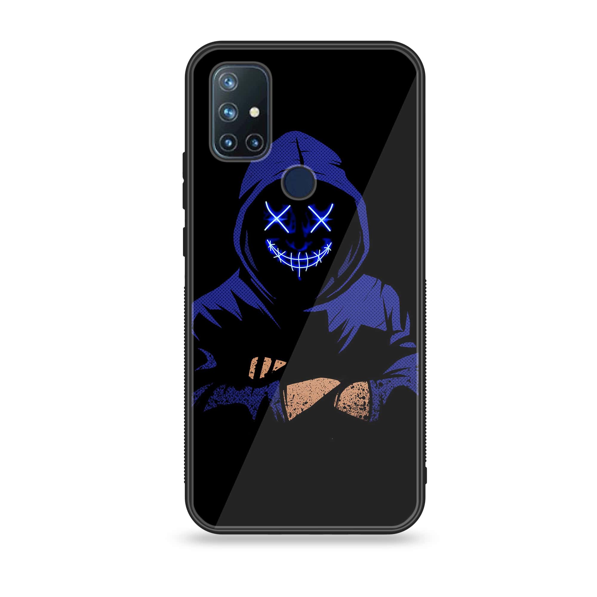 OnePlus Nord N10 -Anonymous 2.0 Series - Premium Printed Glass soft Bumper shock Proof Case