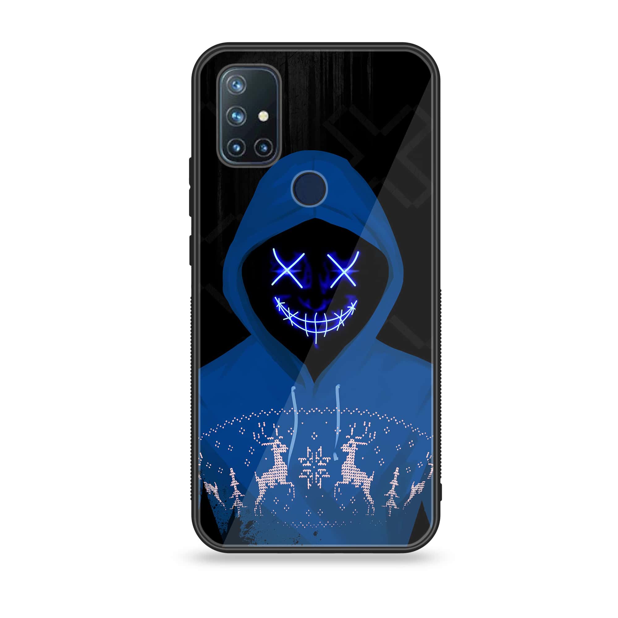 OnePlus Nord N10 -Anonymous 2.0 Series - Premium Printed Glass soft Bumper shock Proof Case