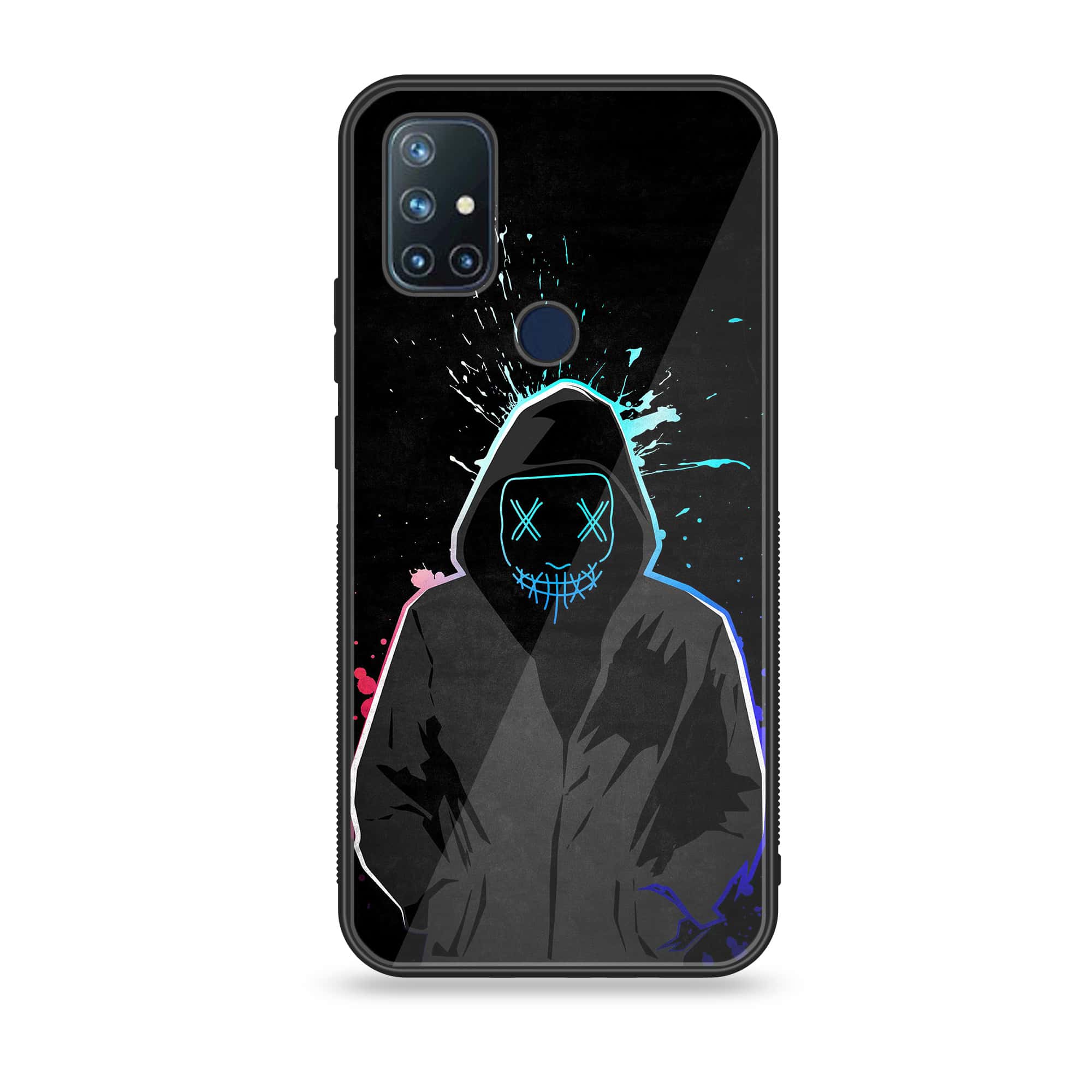 OnePlus Nord N10 -Anonymous 2.0 Series - Premium Printed Glass soft Bumper shock Proof Case