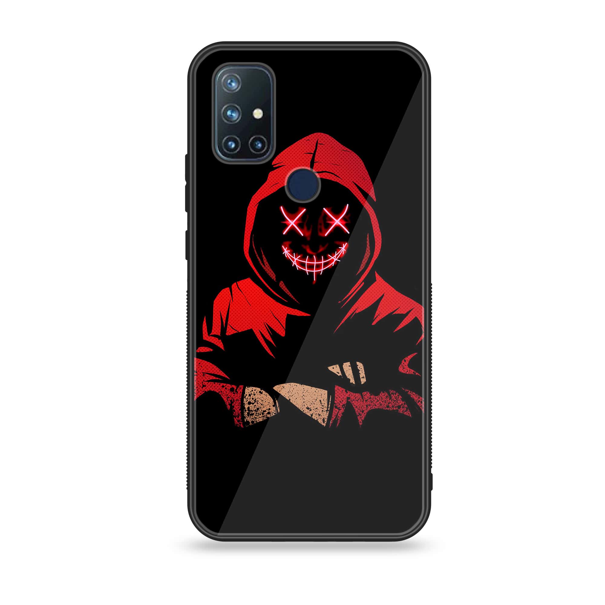 OnePlus Nord N10 -Anonymous 2.0 Series - Premium Printed Glass soft Bumper shock Proof Case