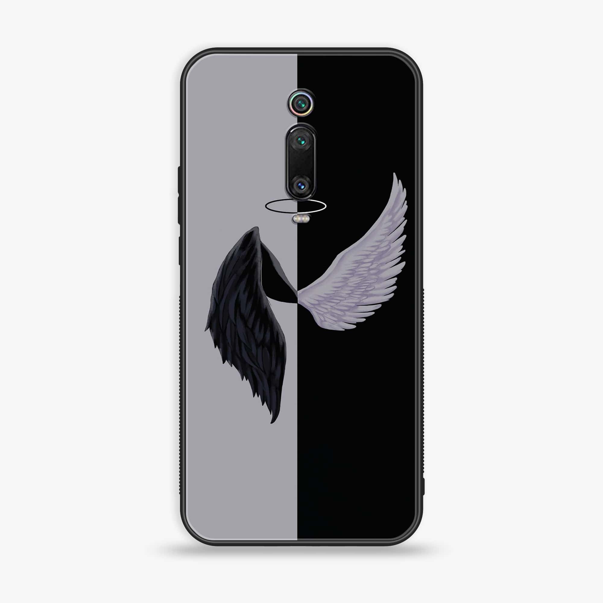 Xiaomi Mi 9T Pro - Angel Wings 2.0 Series - Premium Printed Glass soft Bumper shock Proof Case
