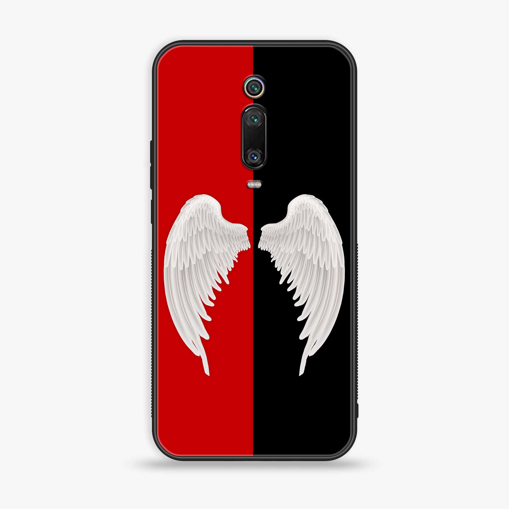 Xiaomi Mi 9T Pro - Angel Wings 2.0 Series - Premium Printed Glass soft Bumper shock Proof Case