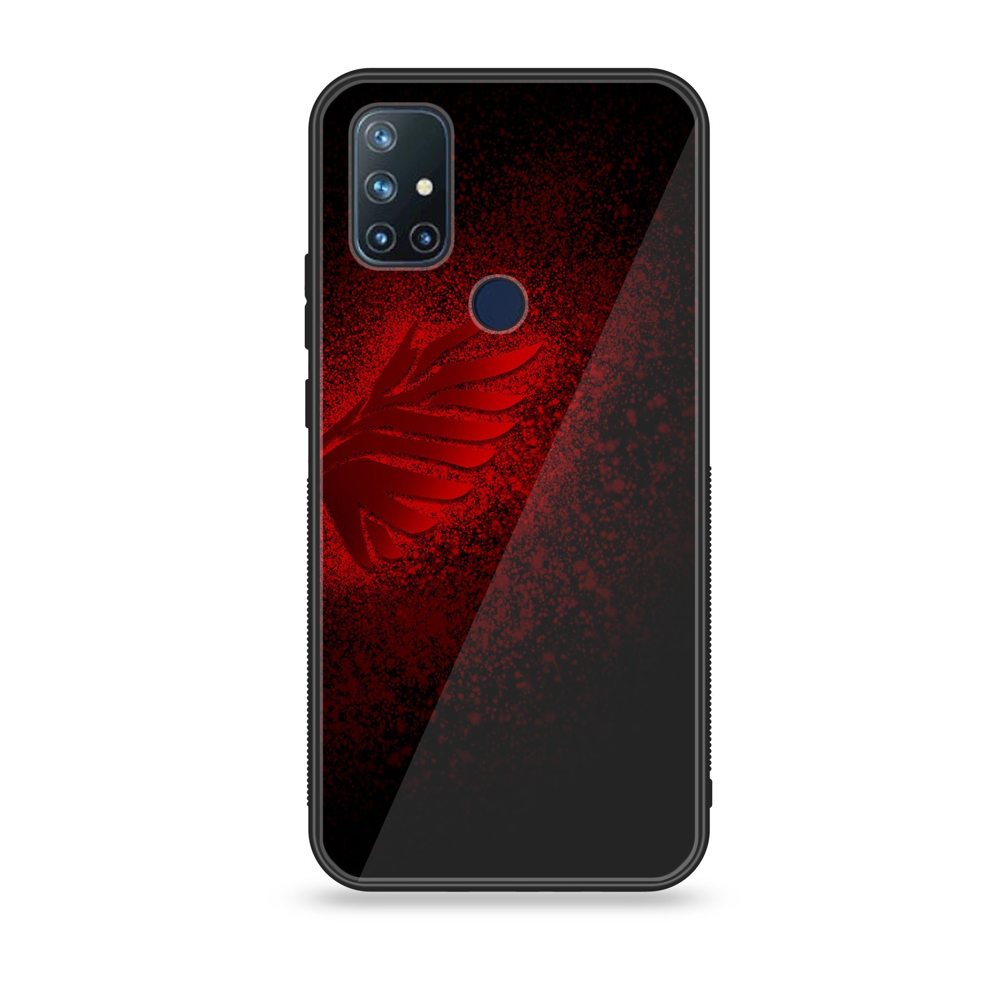OnePlus Nord N10 -Angel Wings 2.0 Series - Premium Printed Glass soft Bumper shock Proof Case