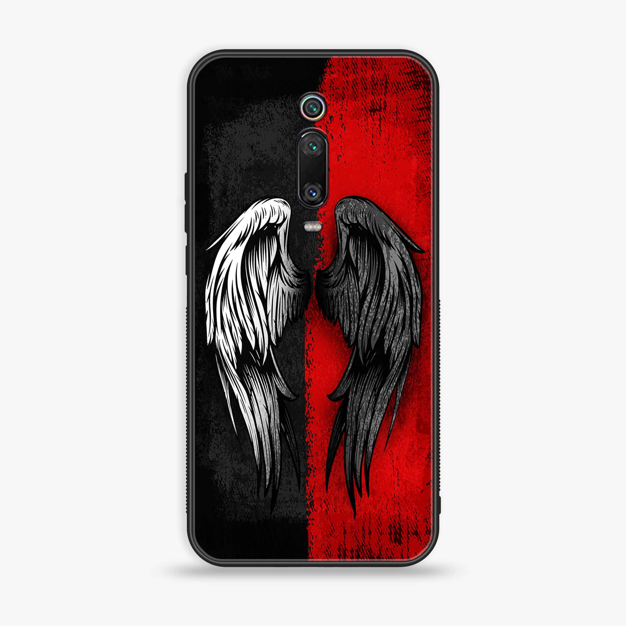 Xiaomi Mi 9T Pro - Angel Wings 2.0 Series - Premium Printed Glass soft Bumper shock Proof Case
