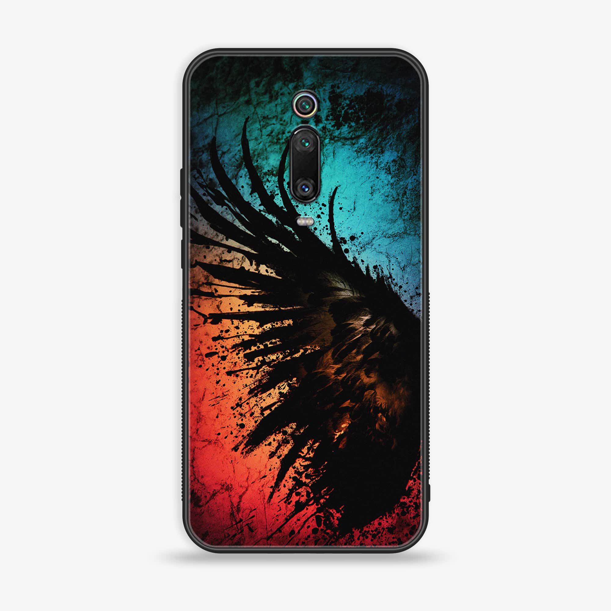 Xiaomi Mi 9T Pro - Angel Wings 2.0 Series - Premium Printed Glass soft Bumper shock Proof Case