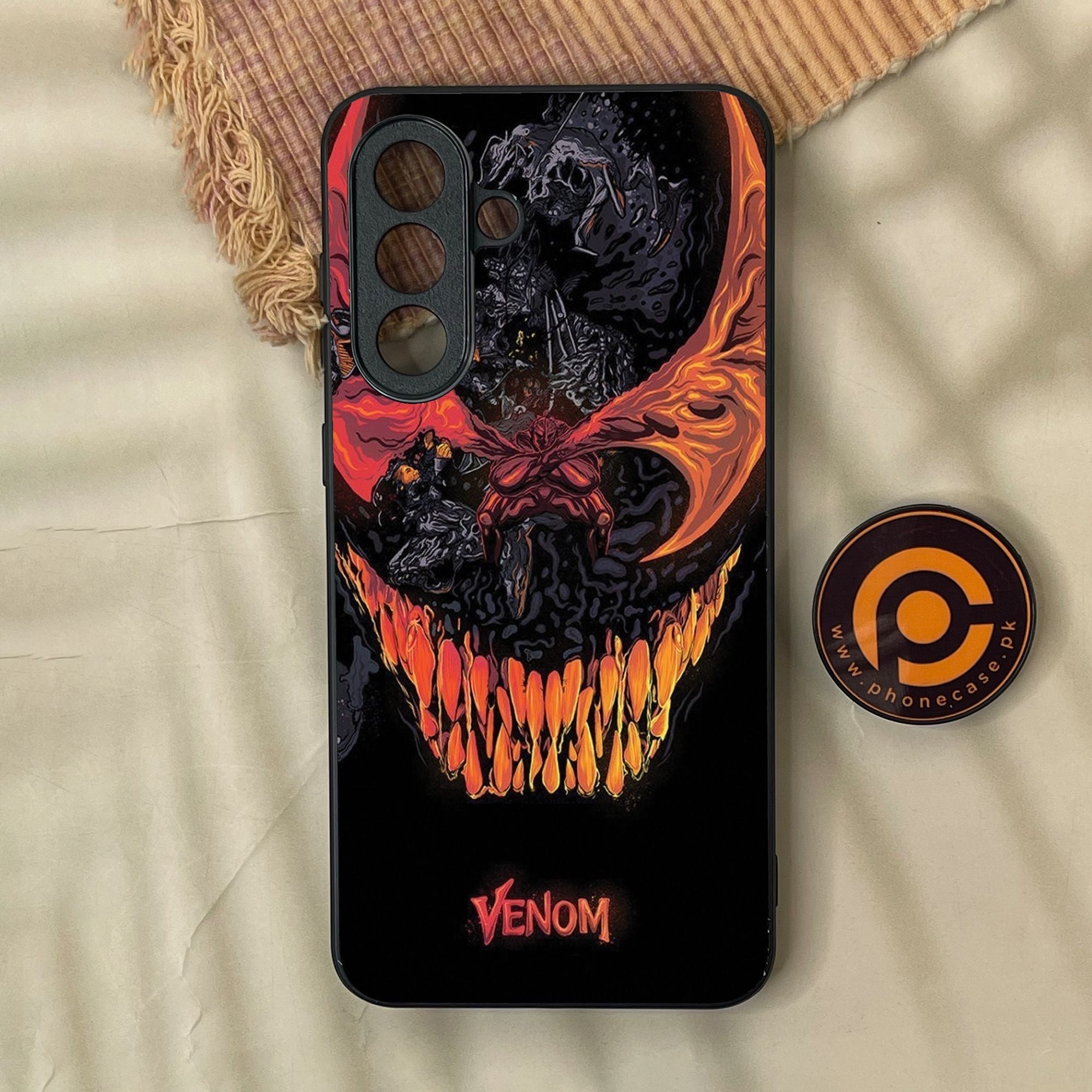 Samsung Galaxy A57 - Venom Case - Premium Metal Printed Soft Bumper Shock Proof Case