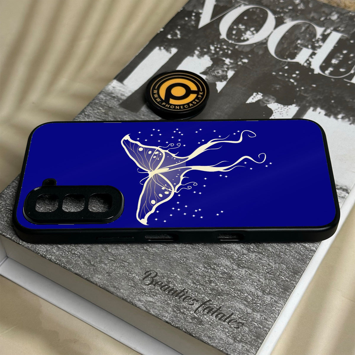 Infinix Hot 70 - Butterflies Design 1 - Premium Metal Printed Soft Bumper Shock Proof Case