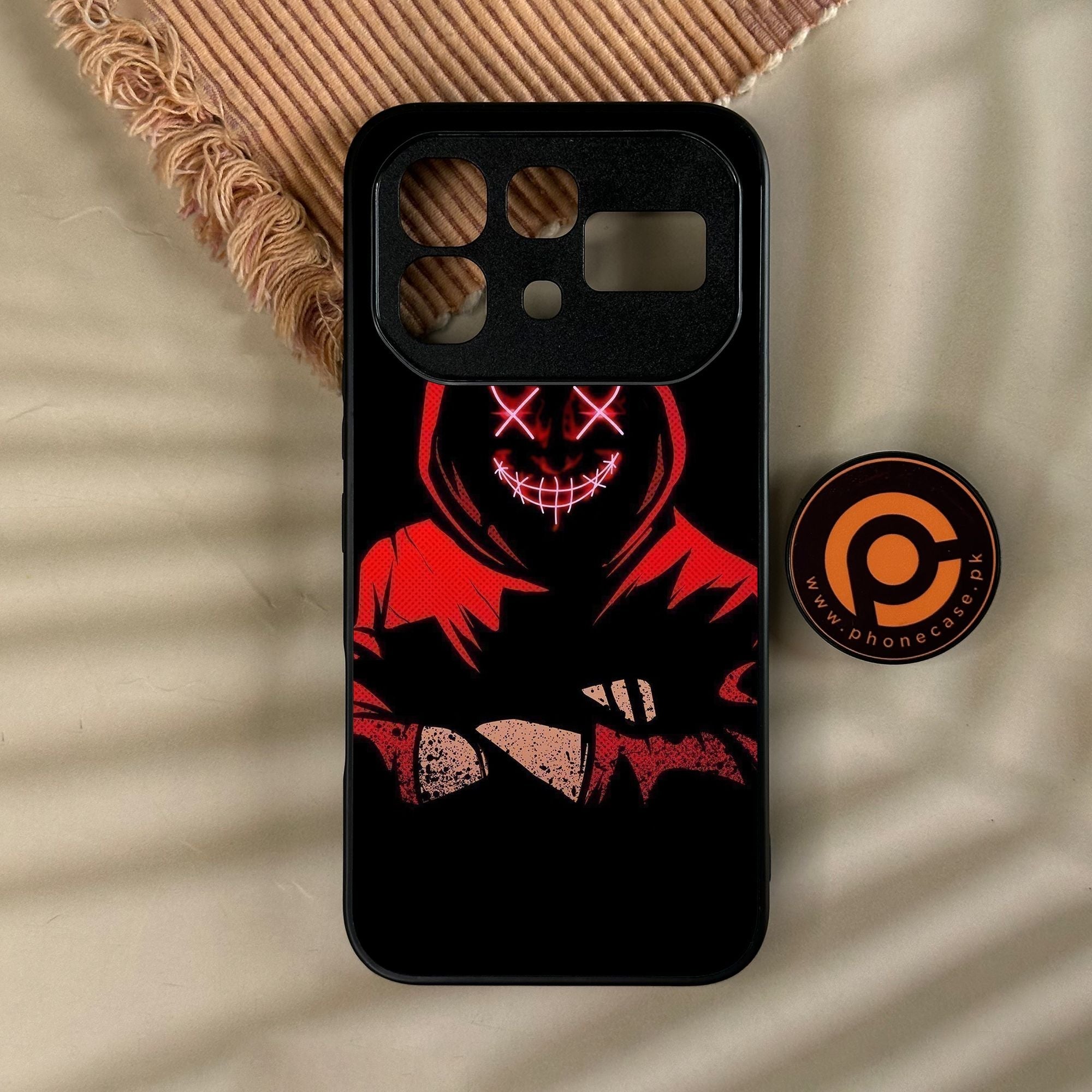 Infinix Note 60 - Anonymous 2.0 Design 5 - Premium Metal Printed Soft Bumper Shock Proof Case