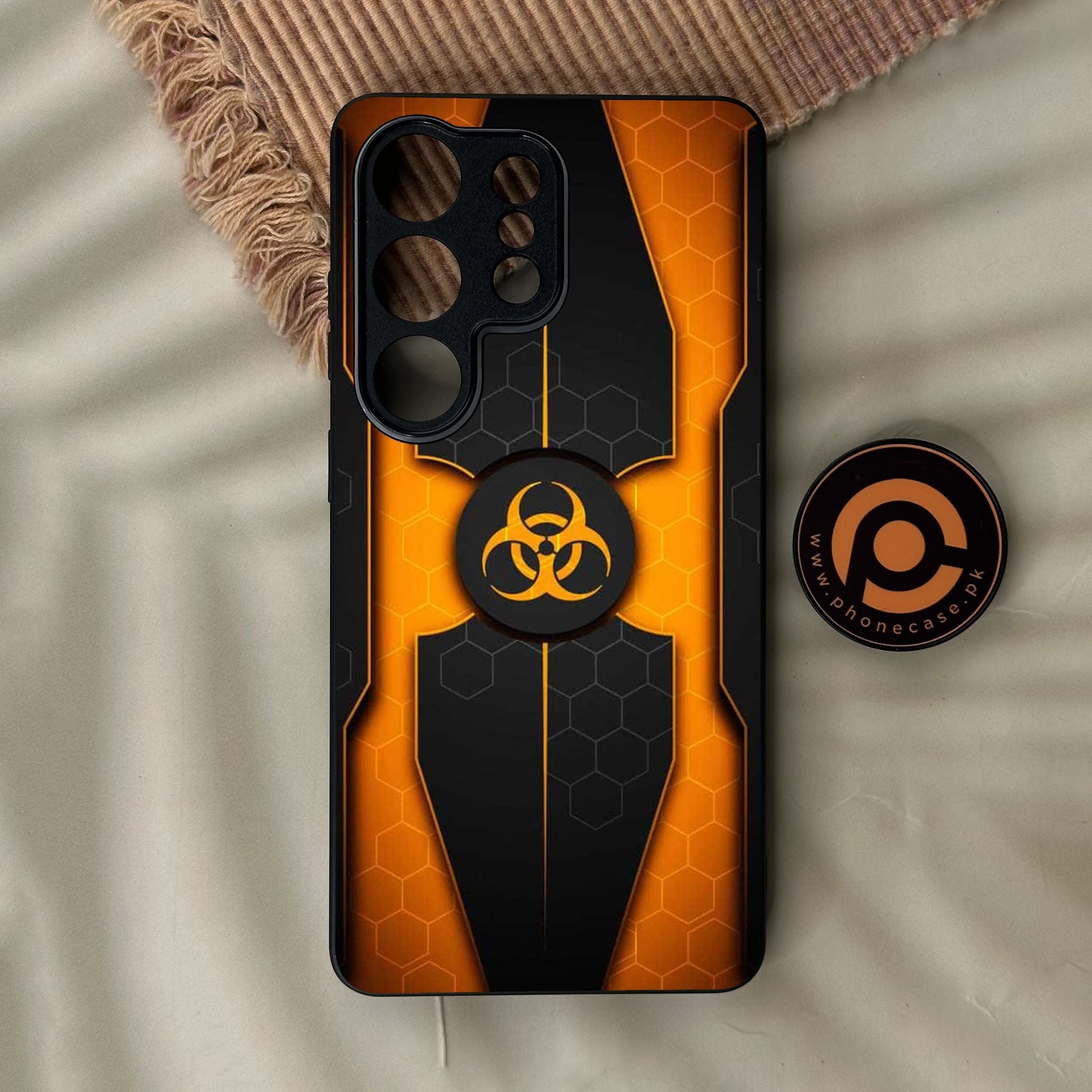 Galaxy S26 Ultra - Biohazard Design 2 - Premium Metal Printed Soft Bumper Shock Proof Case