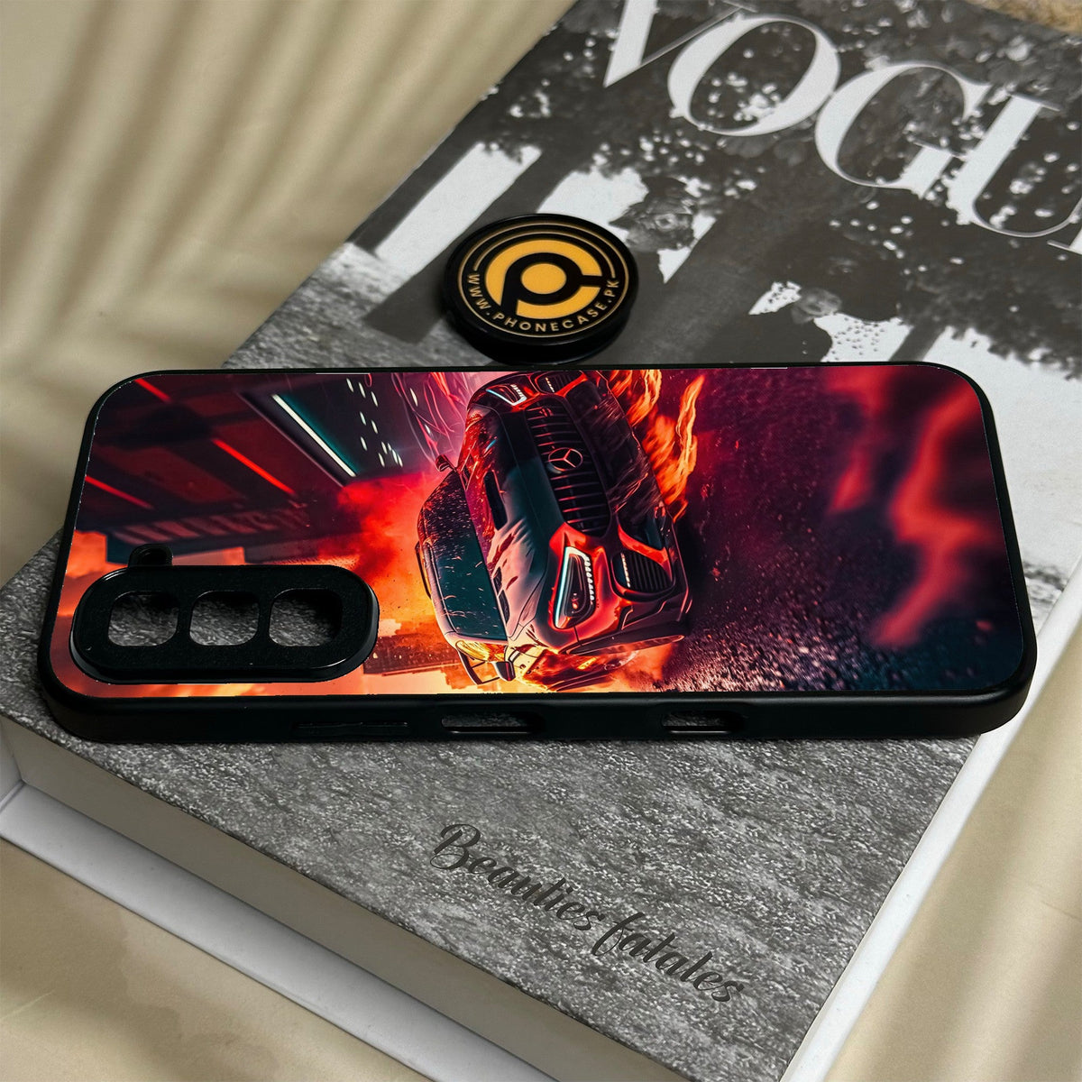 Infinix Hot 70 - Racing Series 2.0 Design 8 - Premium Metal Printed Soft Bumper Shock Proof Case