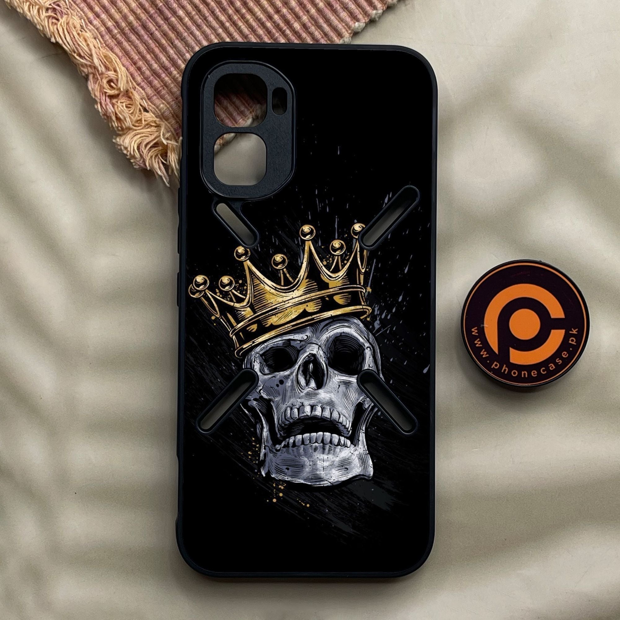 Infinix GT 50 Pro - King Design 5 - Premium Metal Printed Soft Bumper Shock Proof Case