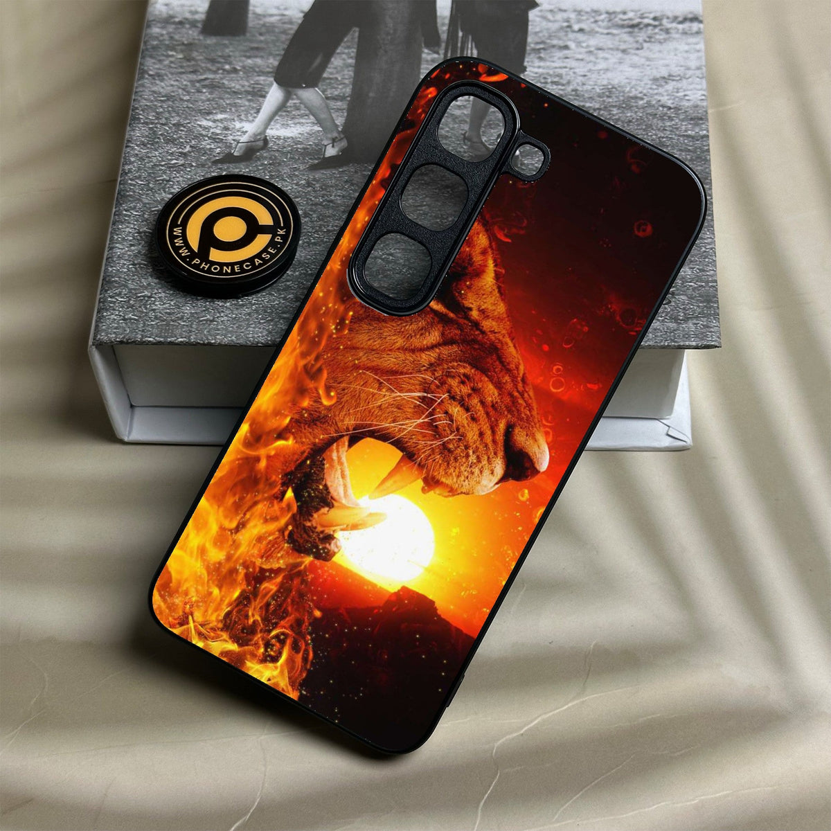 Infinix Hot 70 Pro - Tiger Design 1 - Premium Metal Printed Soft Bumper Shock Proof Case
