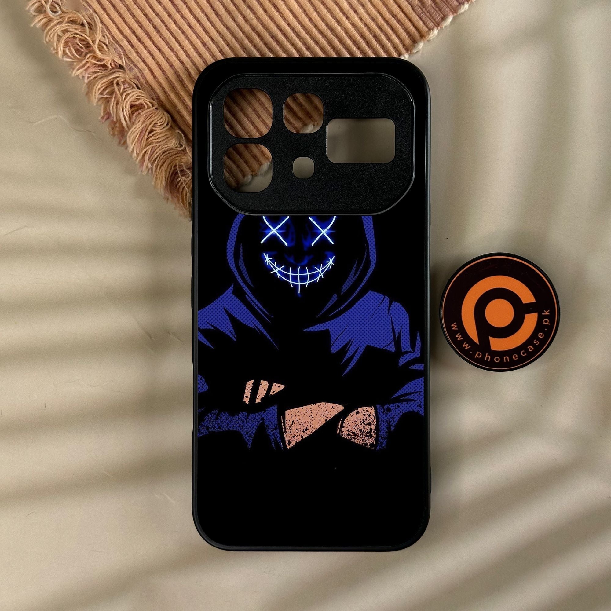 Infinix Note 60 - Anonymous 2.0 Design 10 - Premium Metal Printed Soft Bumper Shock Proof Case