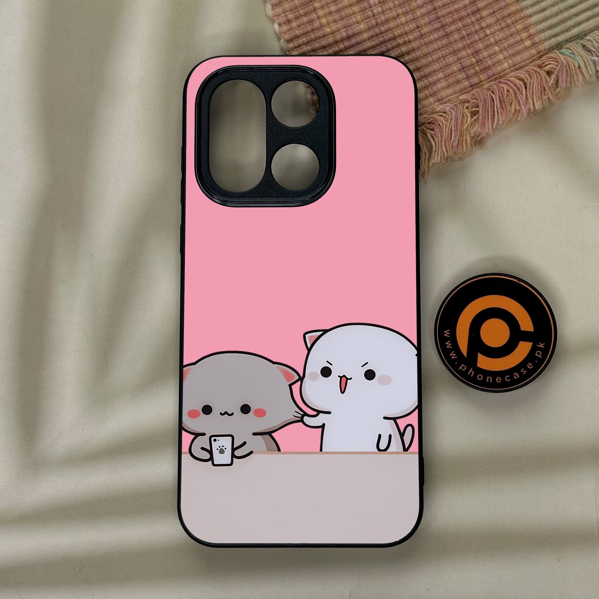 OnePlus 15 - Cute Bubu Dudu Design 2 - Premium Metal Printed Soft Bumper Shock Proof Case