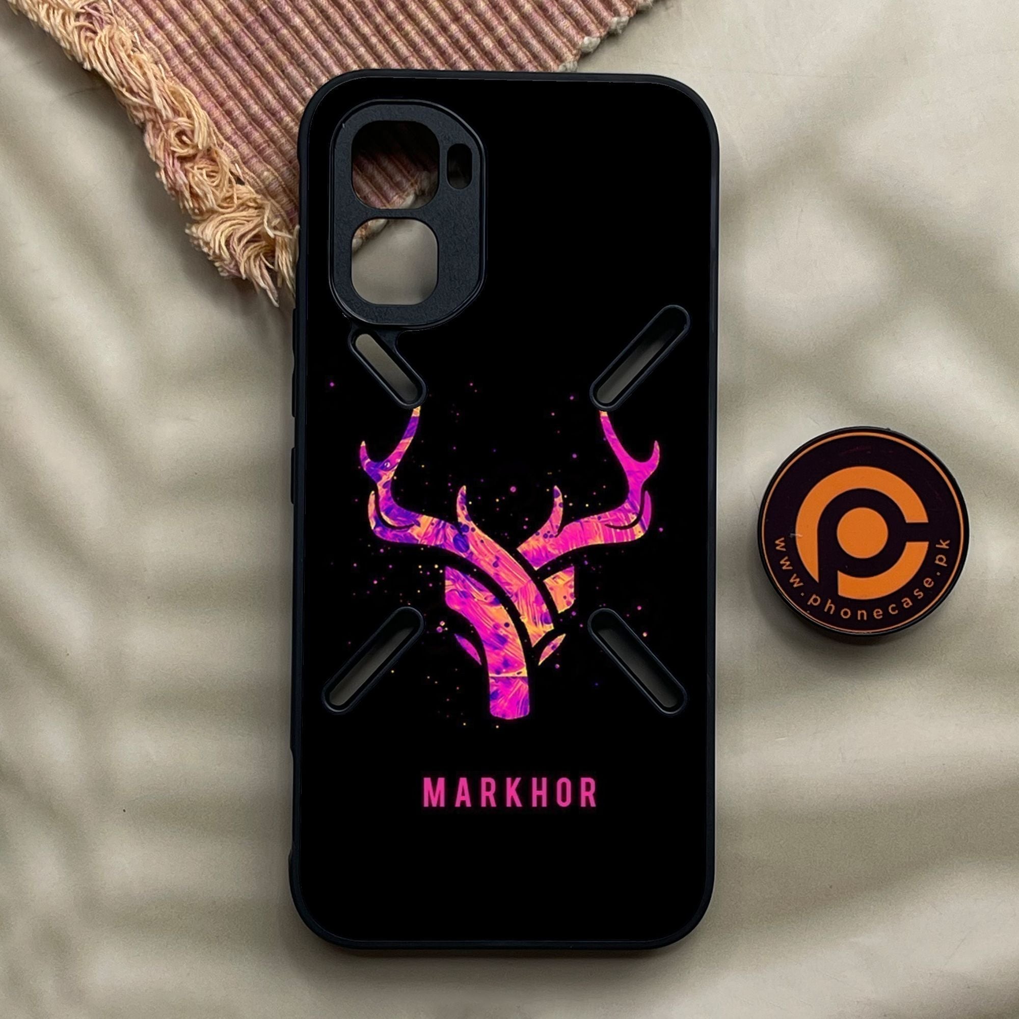 Infinix GT 50 Pro - Markhor Design 6 - Premium Metal Printed Soft Bumper Shock Proof Case