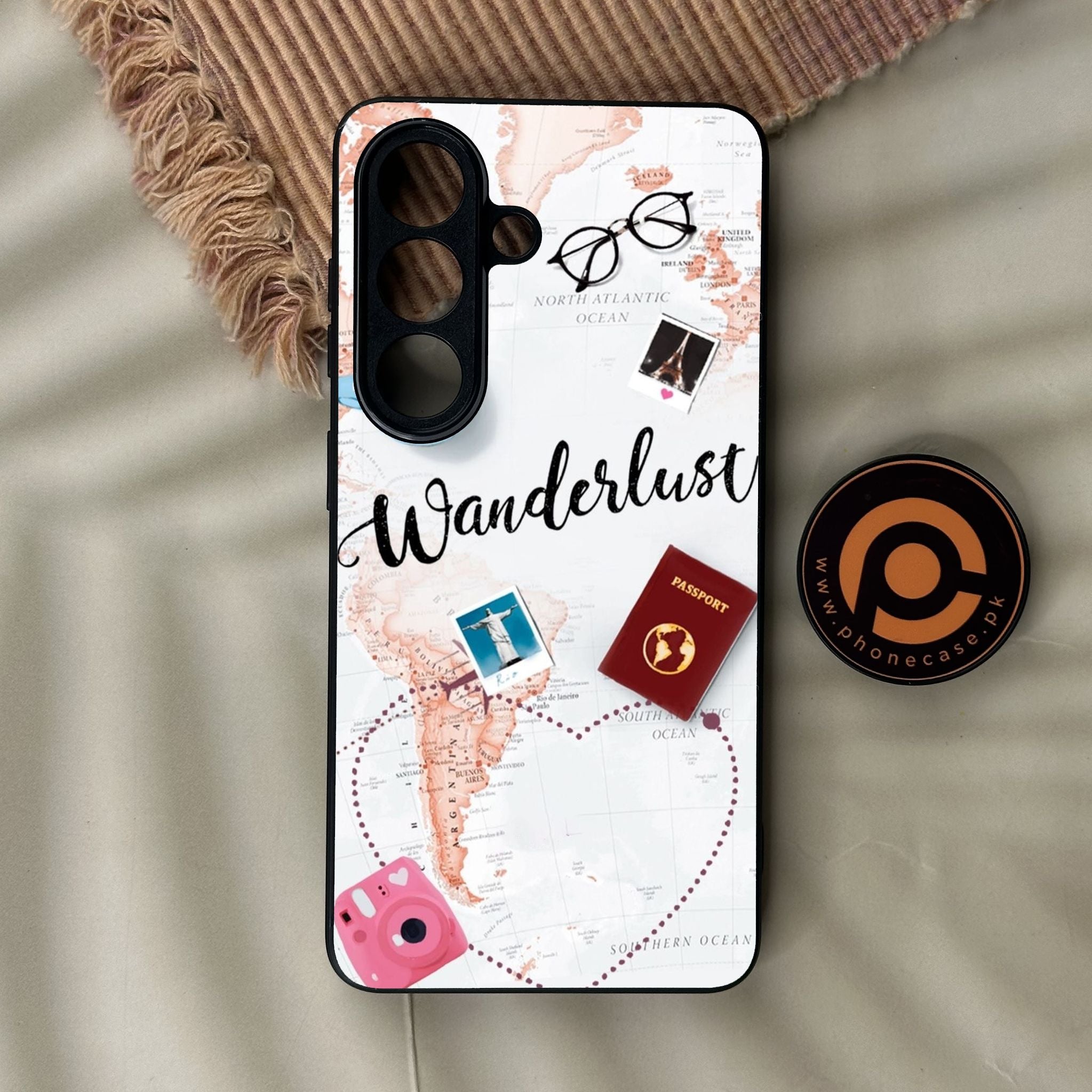 Galaxy S26 - World Journey - Premium Metal Printed Soft Bumper Shock Proof Case