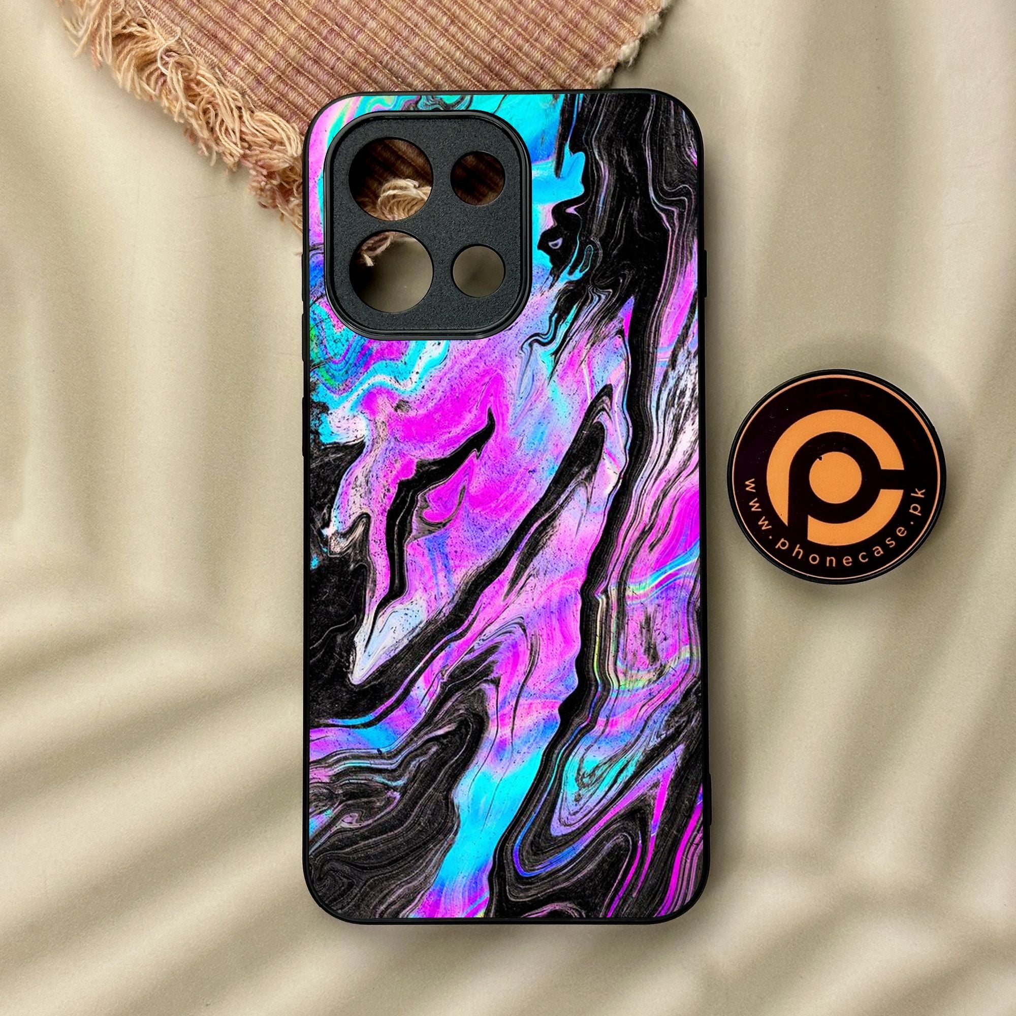 OnePlus 13s - Cosmic Inferno - Premium Metal Printed Soft Bumper Shock Proof Case