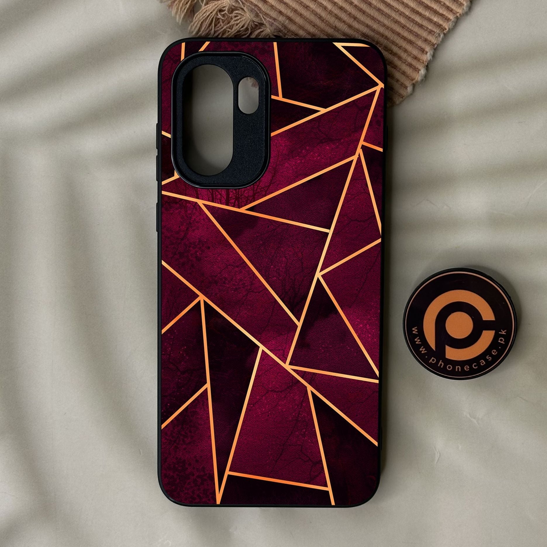 OnePlus 15R - Geometric Design 4 - Premium Metal Printed Soft Bumper Shock Proof Case