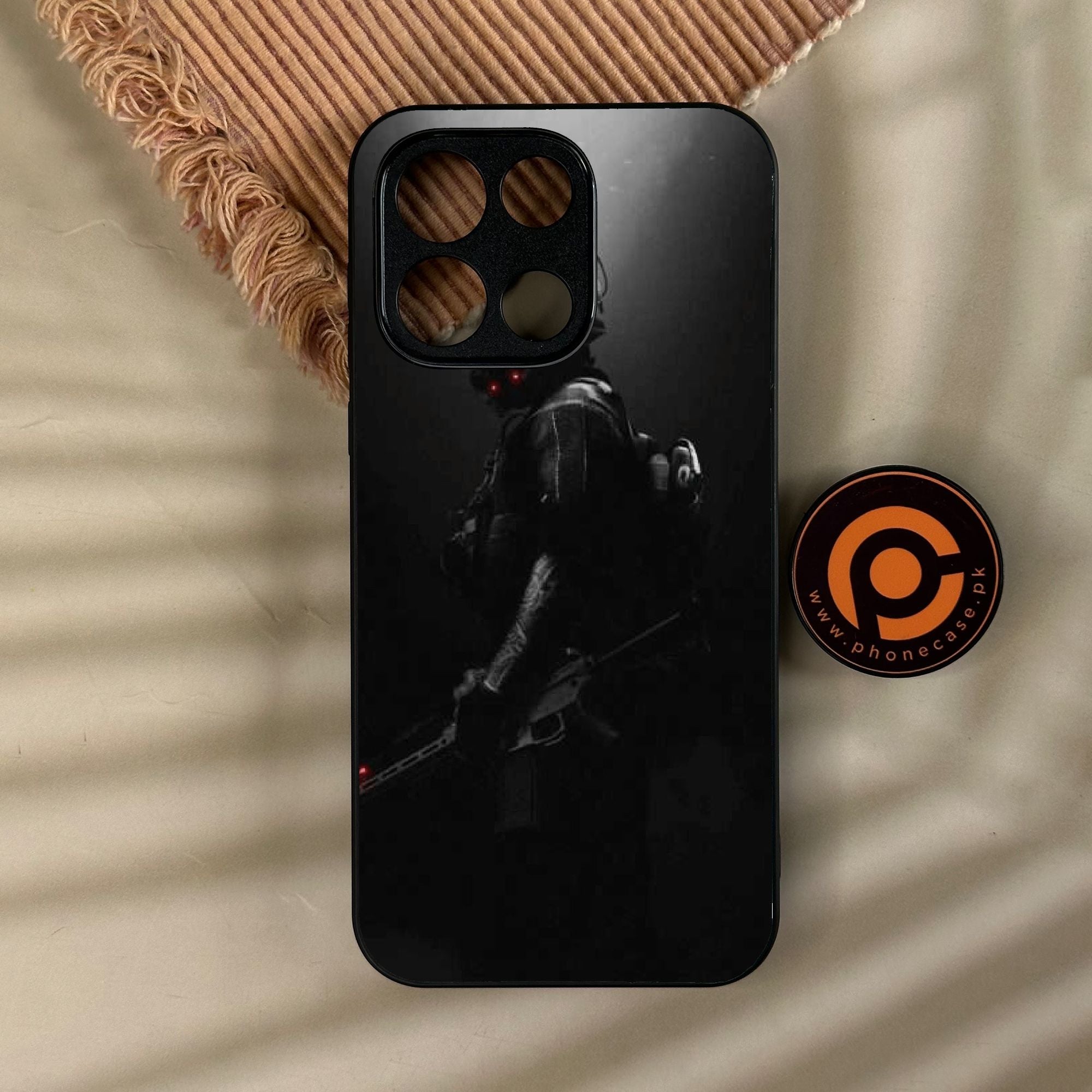 OnePlus Turbo 6 - Black Art Design 9 - Premium Metal Printed Soft Bumper Shock Proof Case