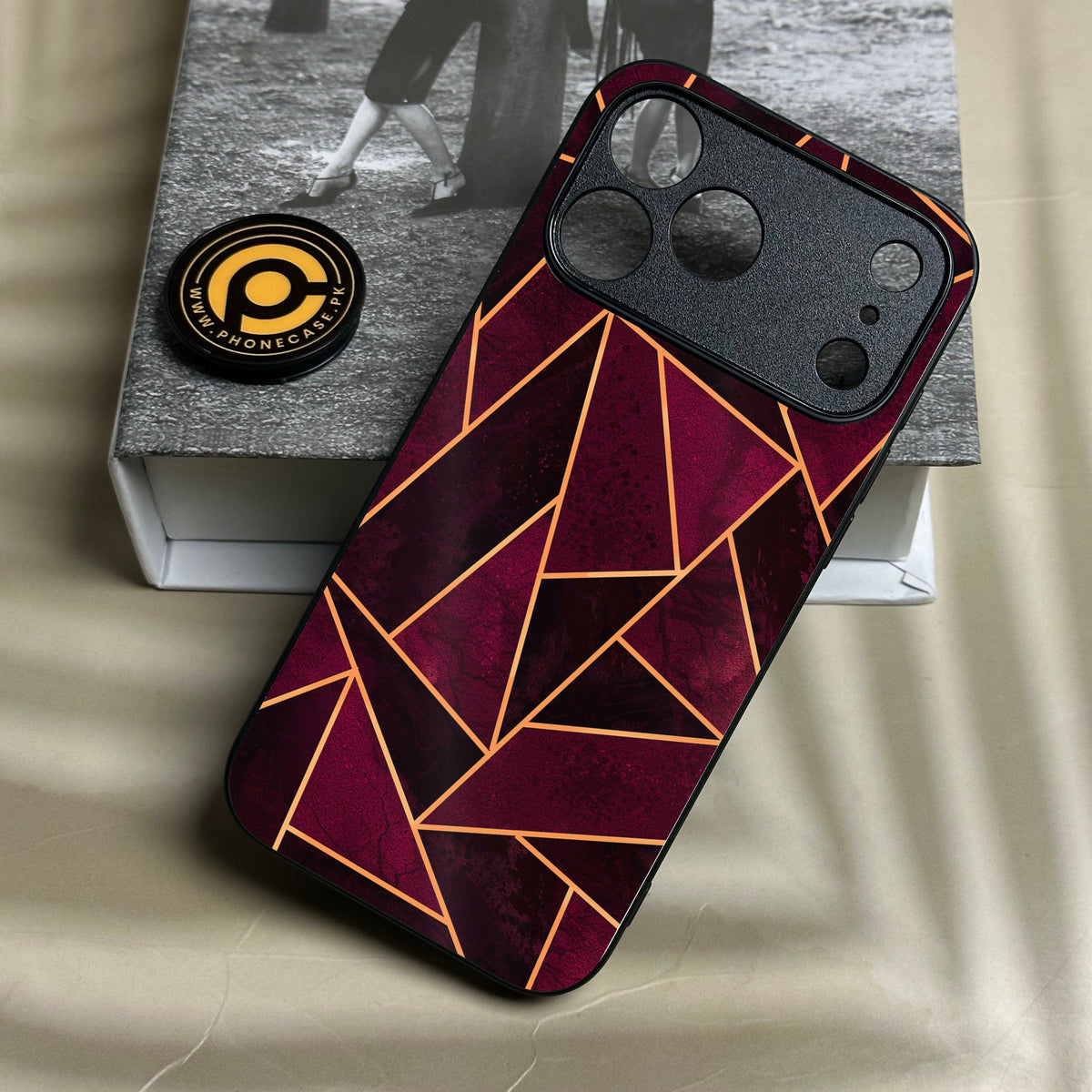 Iphone 18 Pro Max - Geometric Design 7 - Premium Metal Printed Soft Bumper Shock Proof Case
