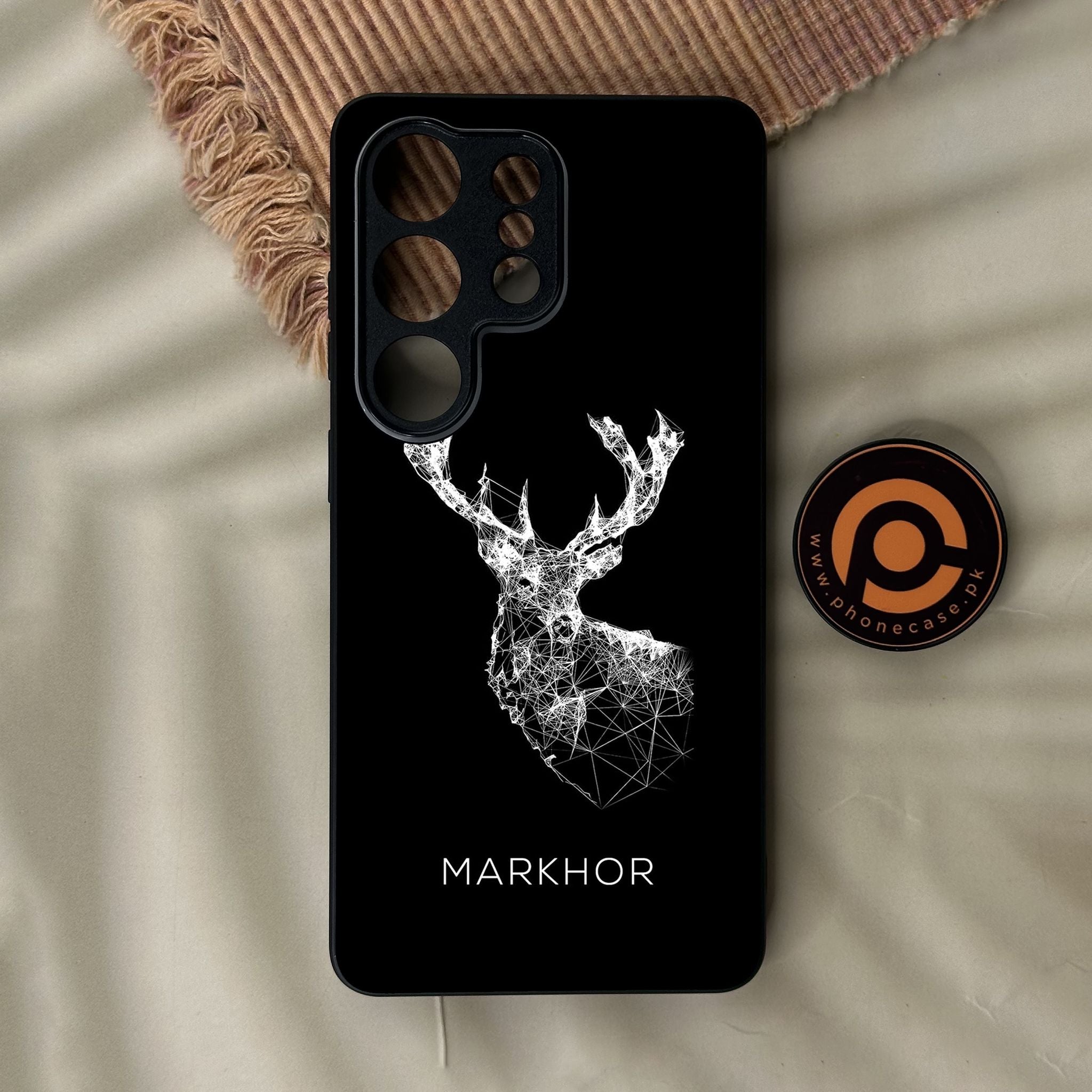 Galaxy S26 Ultra - Markhor Design 4 - Premium Metal Printed Soft Bumper Shock Proof Case