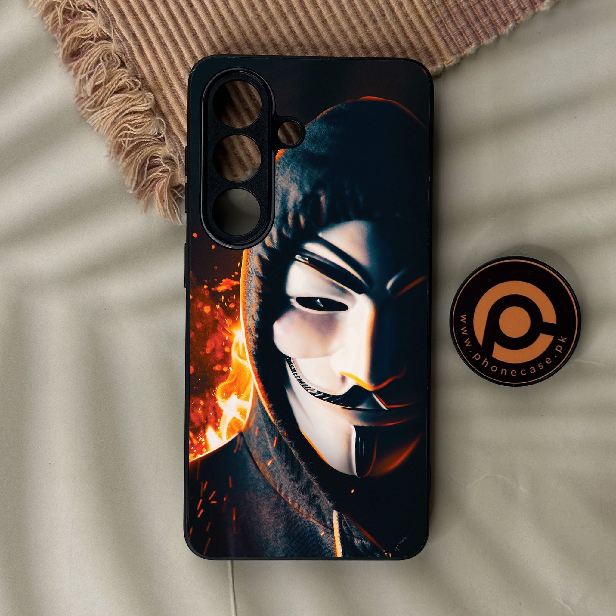 Galaxy S26 - Anonymous 2.0 Design 6 - Premium Metal Printed Soft Bumper Shock Proof Case