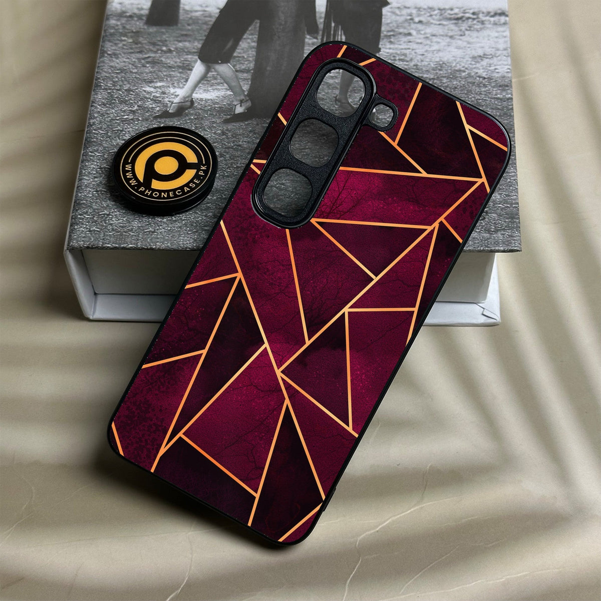 Infinix Hot 70 Pro - Geometric Design 4 - Premium Metal Printed Soft Bumper Shock Proof Case