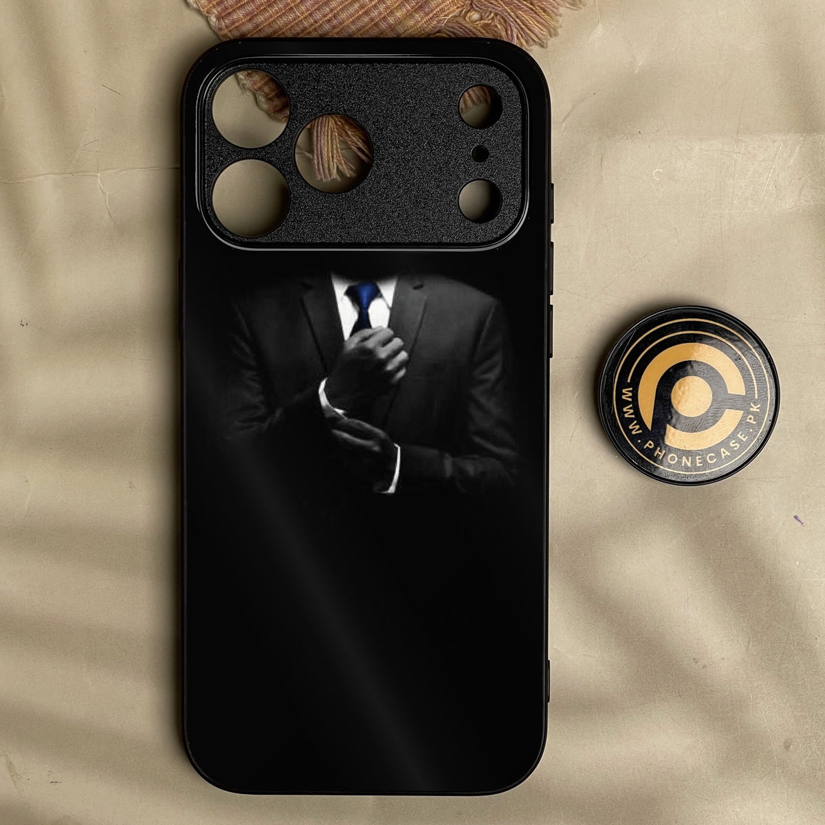 Iphone 18 Pro Max - Black Art Design 1 - Premium Metal Printed Soft Bumper Shock Proof Case