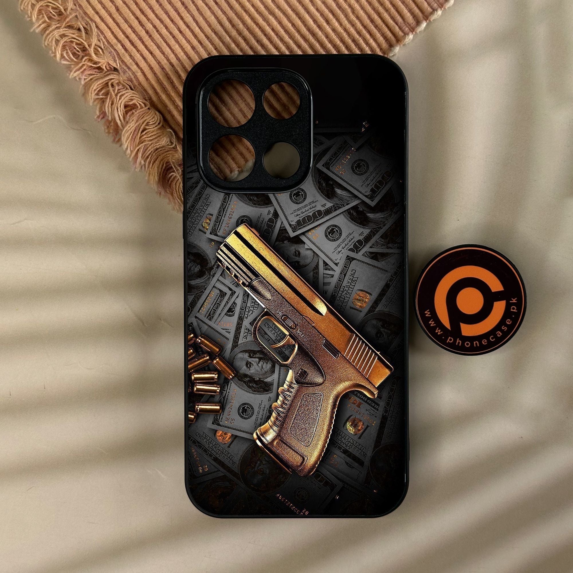 OnePlus Turbo 6 - Dollar Design 7 - Premium Metal Printed Soft Bumper Shock Proof Case